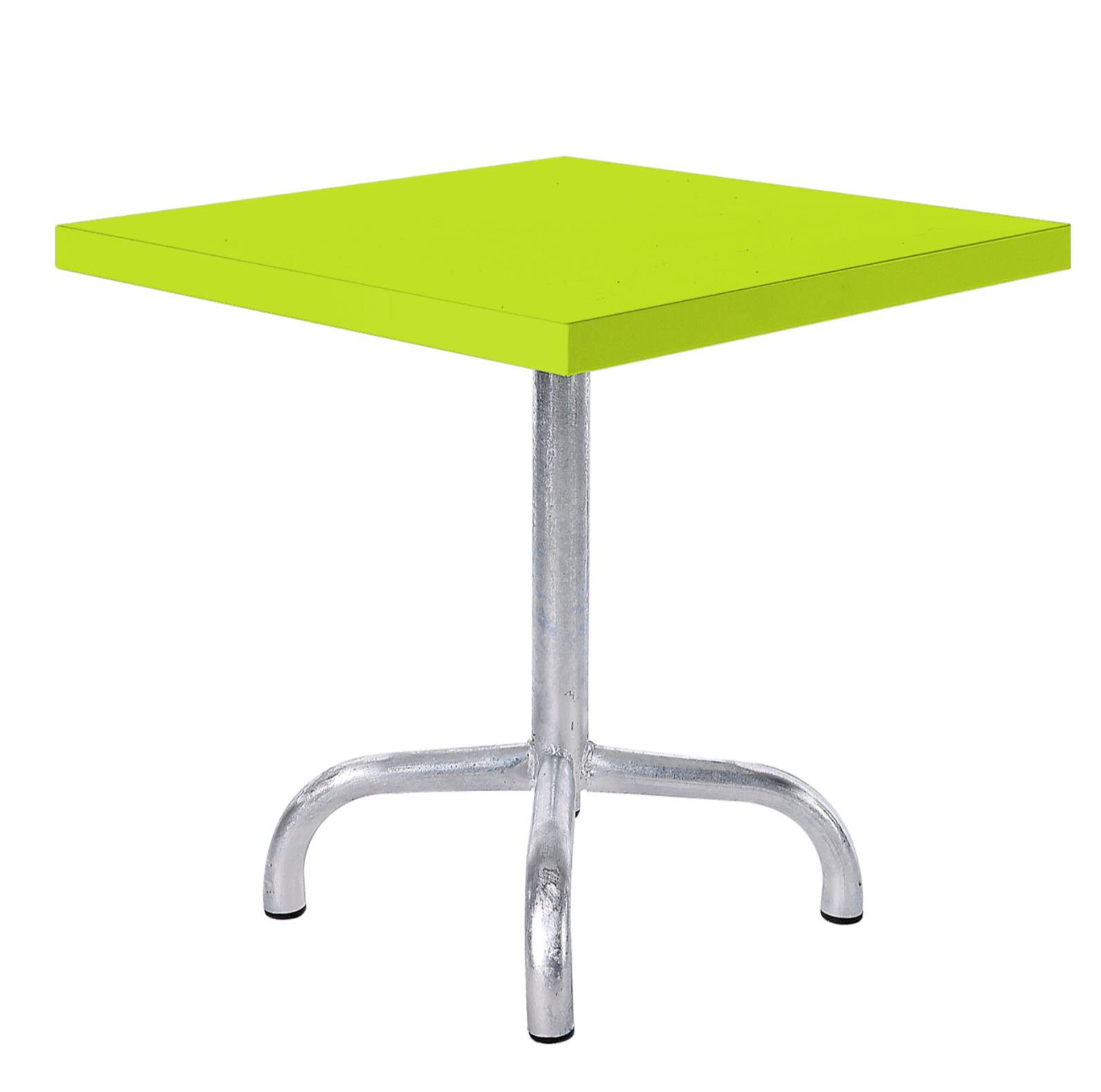 Metall-Beistelltisch Säntis Quadratisch Feuerverzinkt von Schaffner / Farbe: Hellgrün / Grösse: 50 x 50 cm