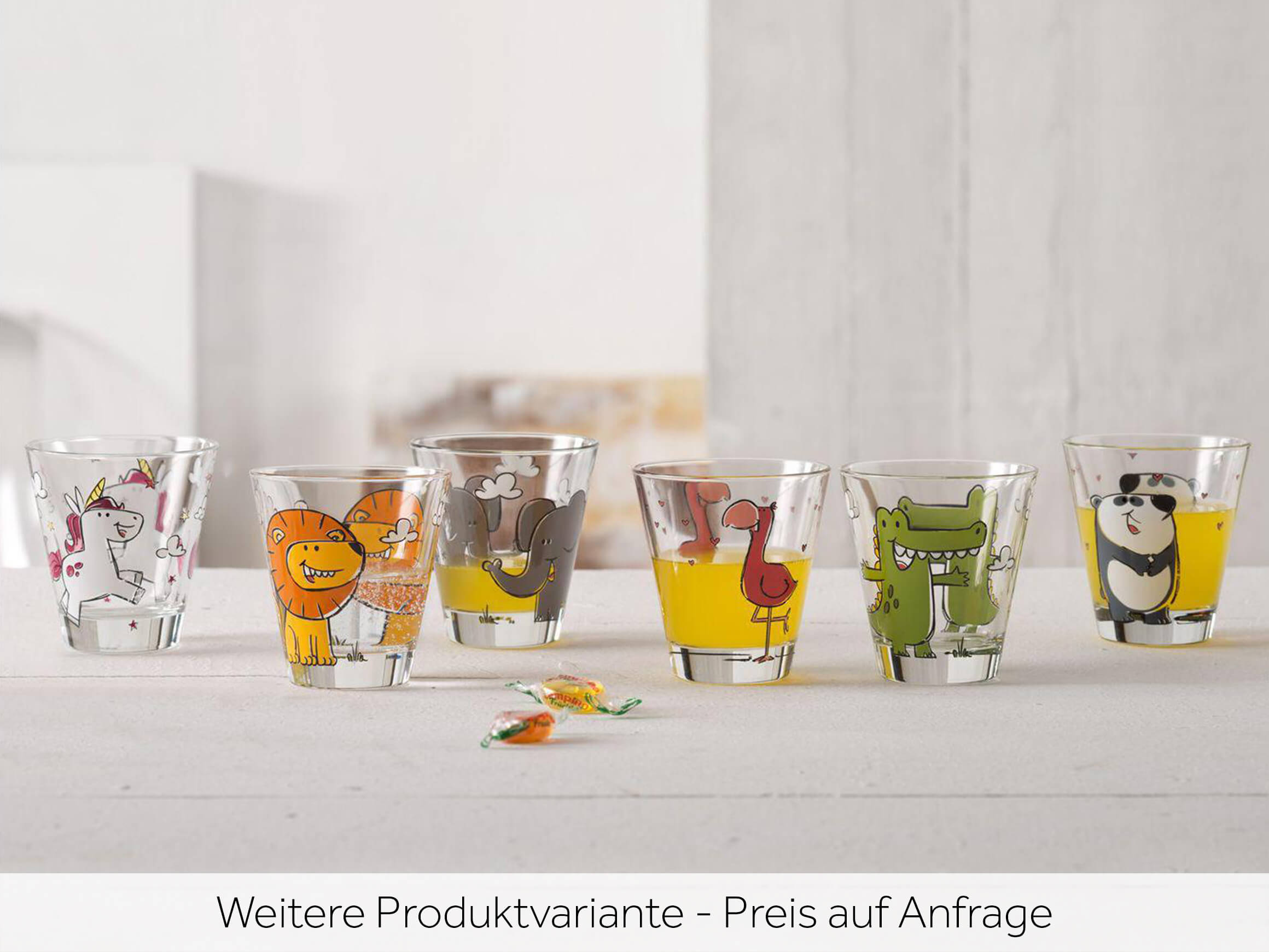 Leonardo Trinkglas Für Kinder Bambini Flamingo 215 Ml, 6 Stück