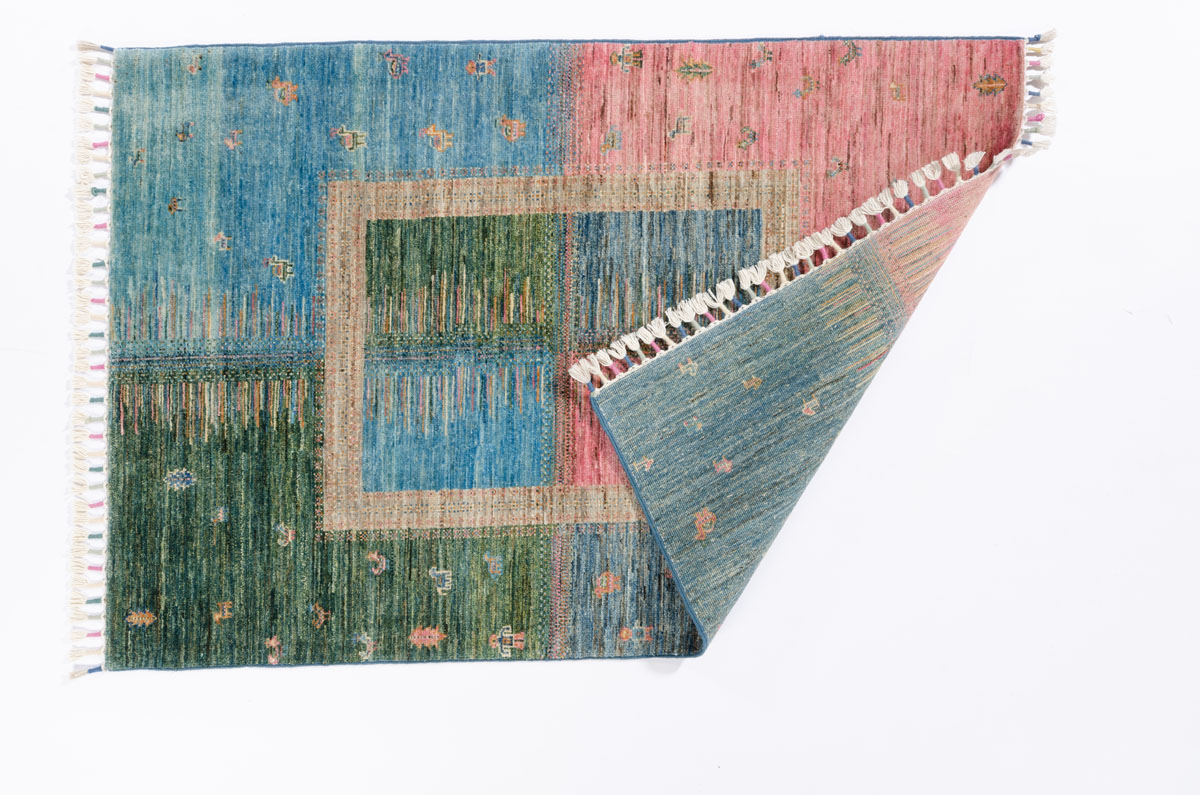 Nomadenteppich Khorjeen Negra/ Farbe: Beige / Masse (BxT) :99x145 cm