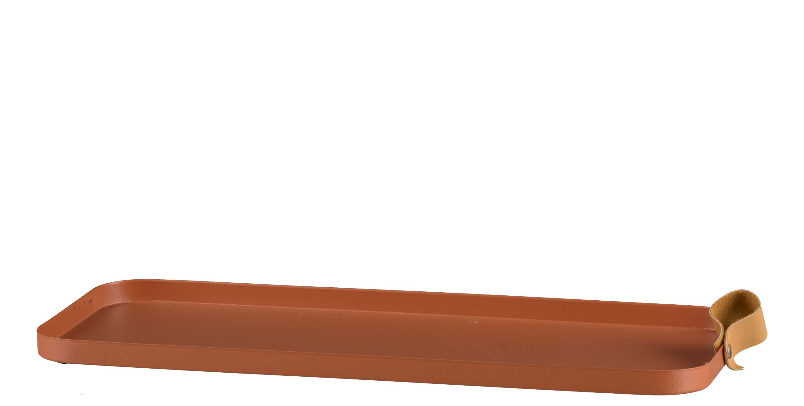 Tablett Cornelia, Metall, Zimt von Roomio