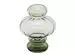 Vase Glas mit Fussgrün H: 23 cm Edg