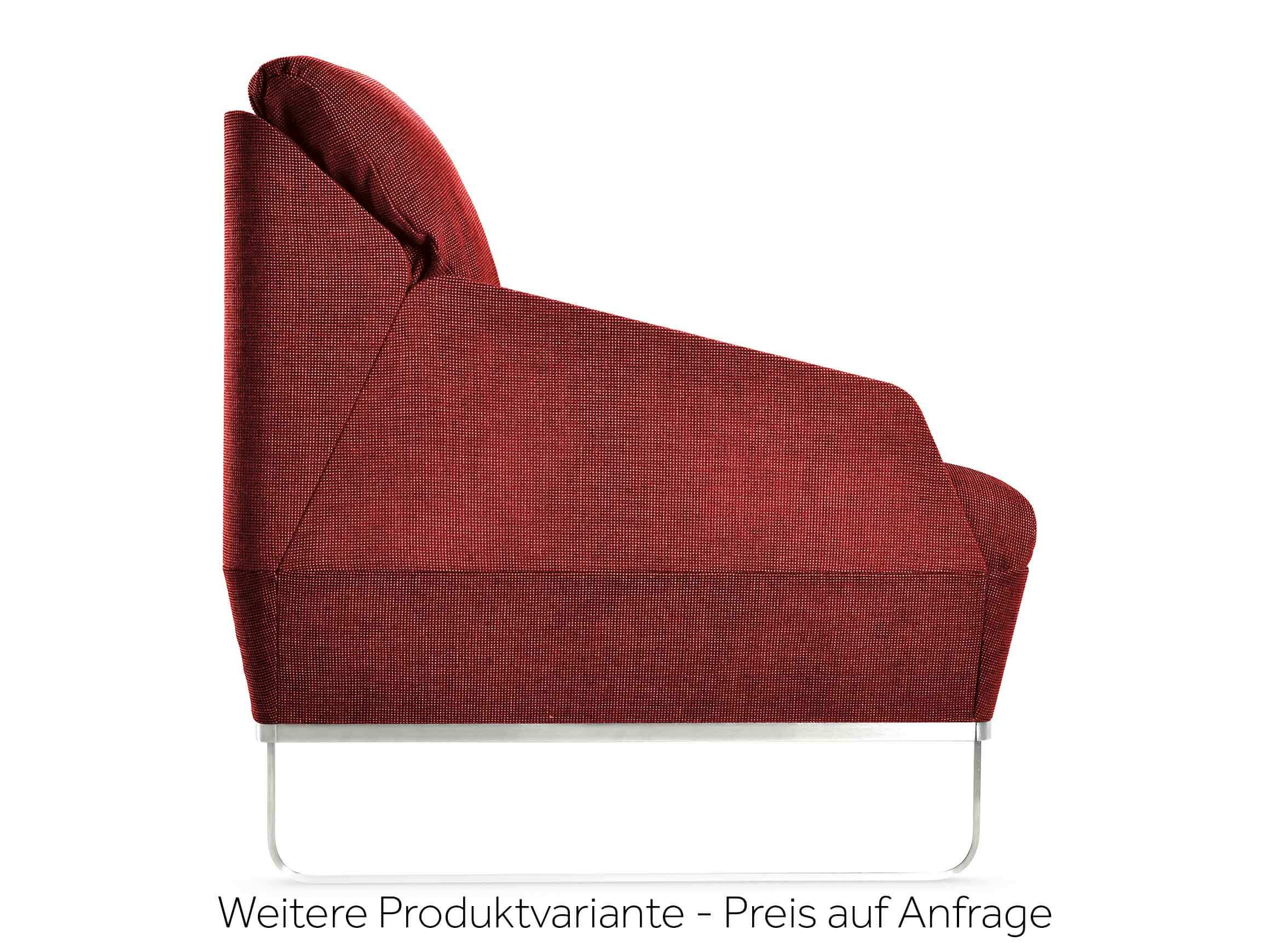 Bettsofa Bed For Living, Stoff Silber, Deluxe, b 205 cm