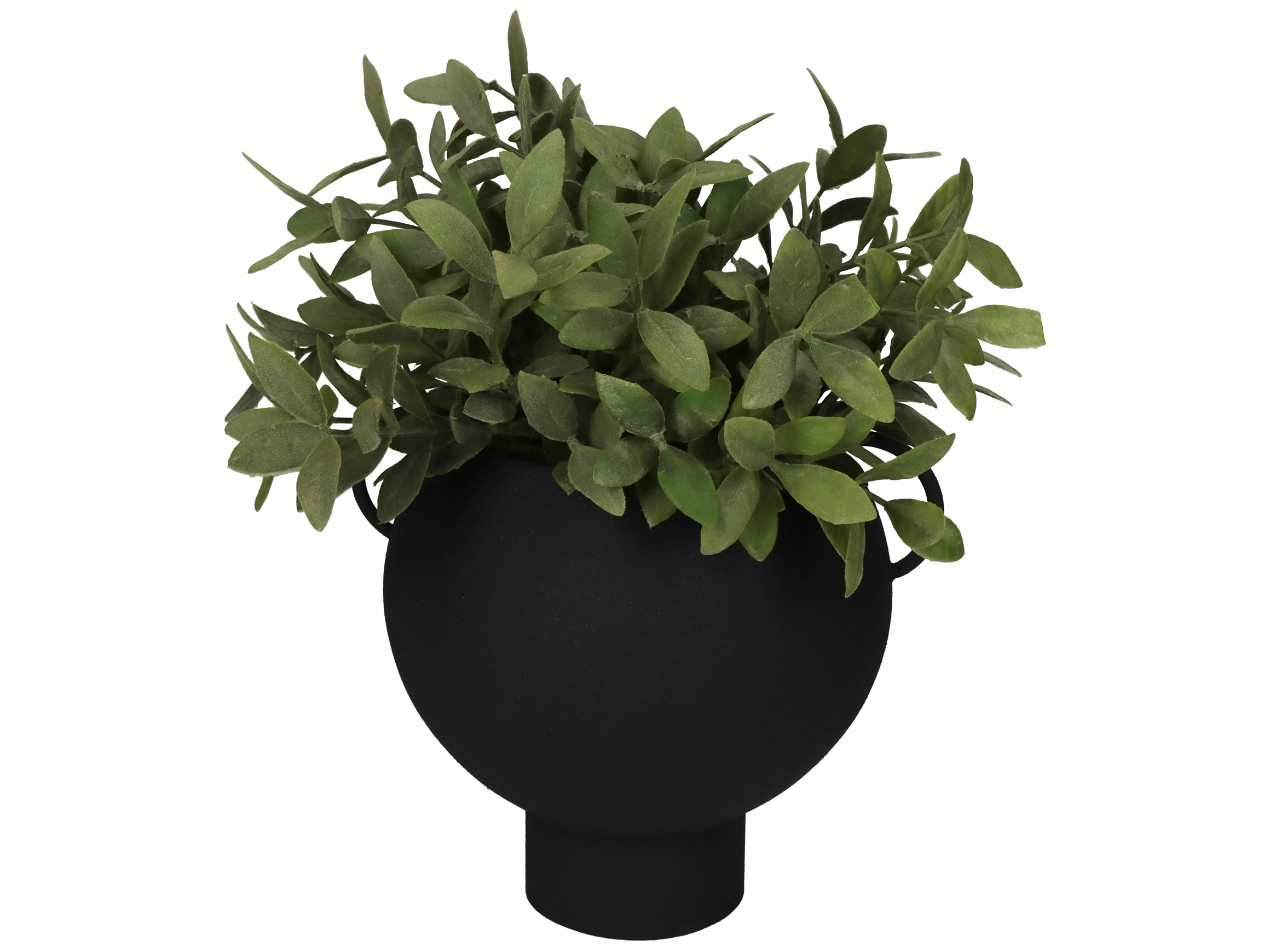 Vase Metall Schwarz H: 17 cm Kersten