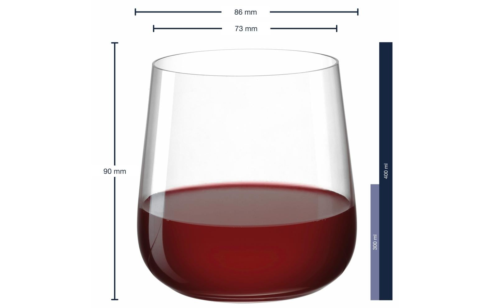 Whiskyglas-Brunelli 400 ml, 6 Stück-Alltron