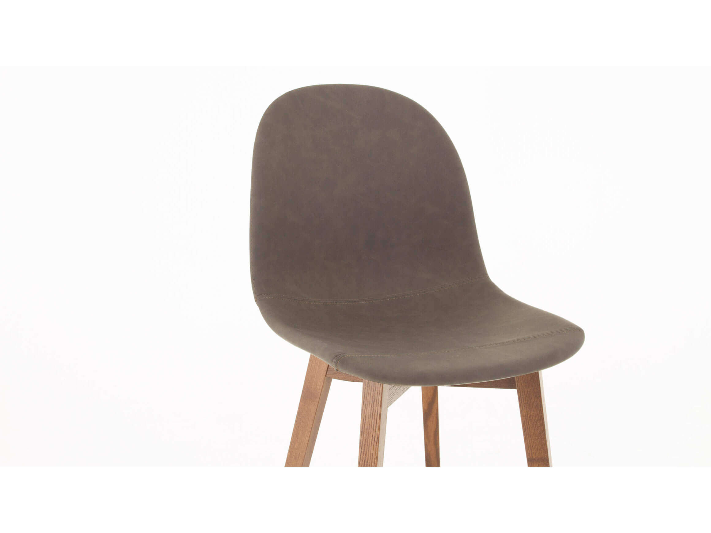 Barhocker Academy, Kunstleder Smoke, Beingestell