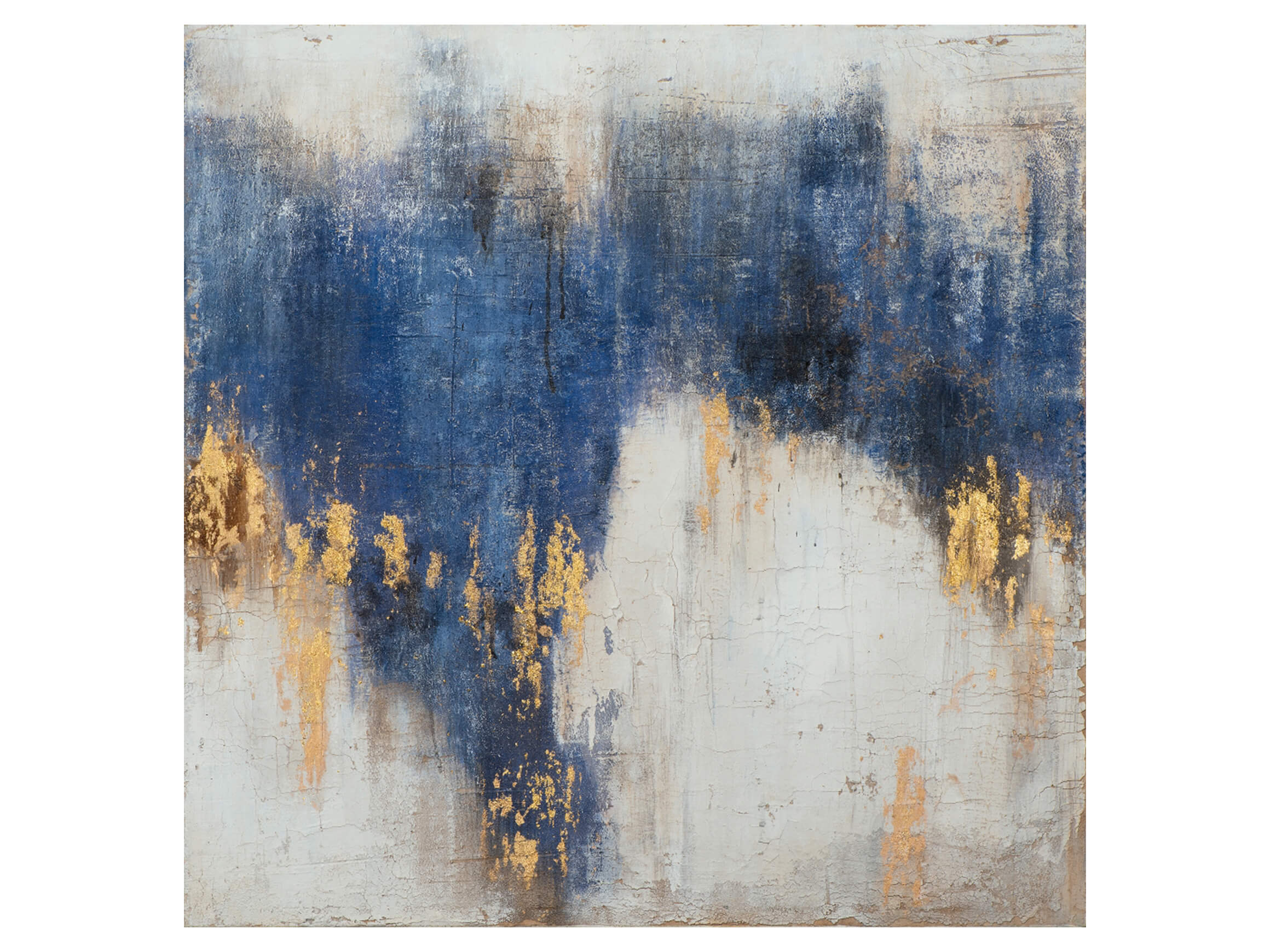 Bild Abstrakt mit Blau und Gold 2 image LAND