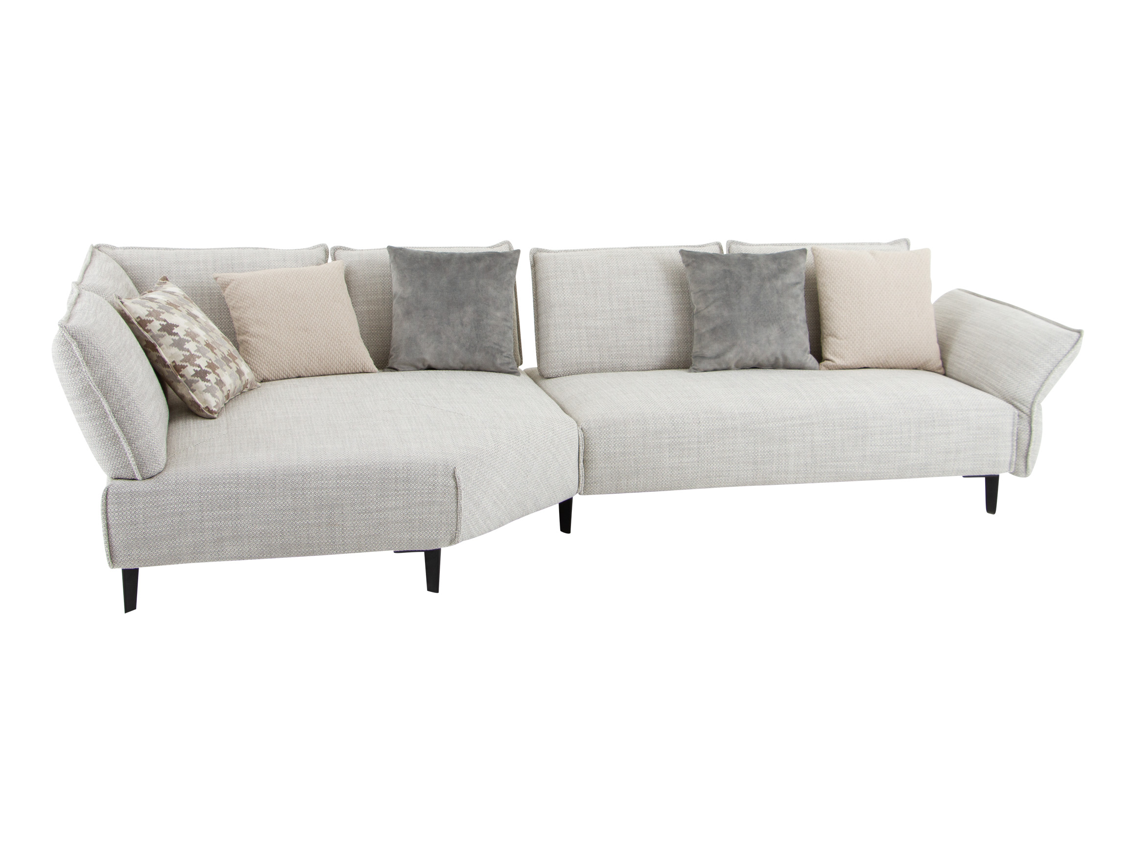 Sofa Bochum Basic Schillig Willi / Farbe: Anthracite / Material: Stoff Basic