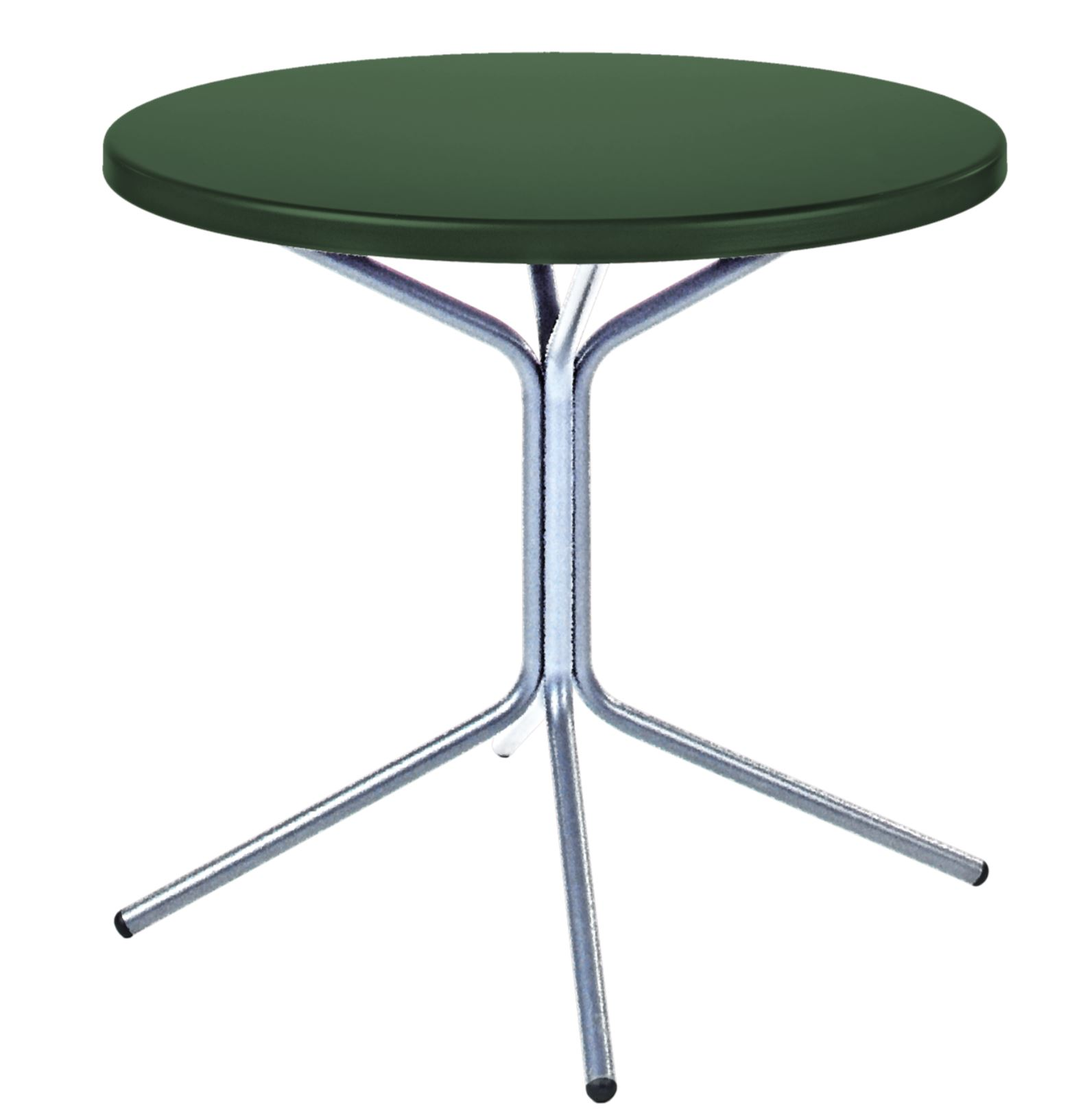 Metall-Bistrotisch Pix Rund Feuerverzinkt von Schaffner / Farbe: Tanngngrün / DxH: 60 x 72 cm