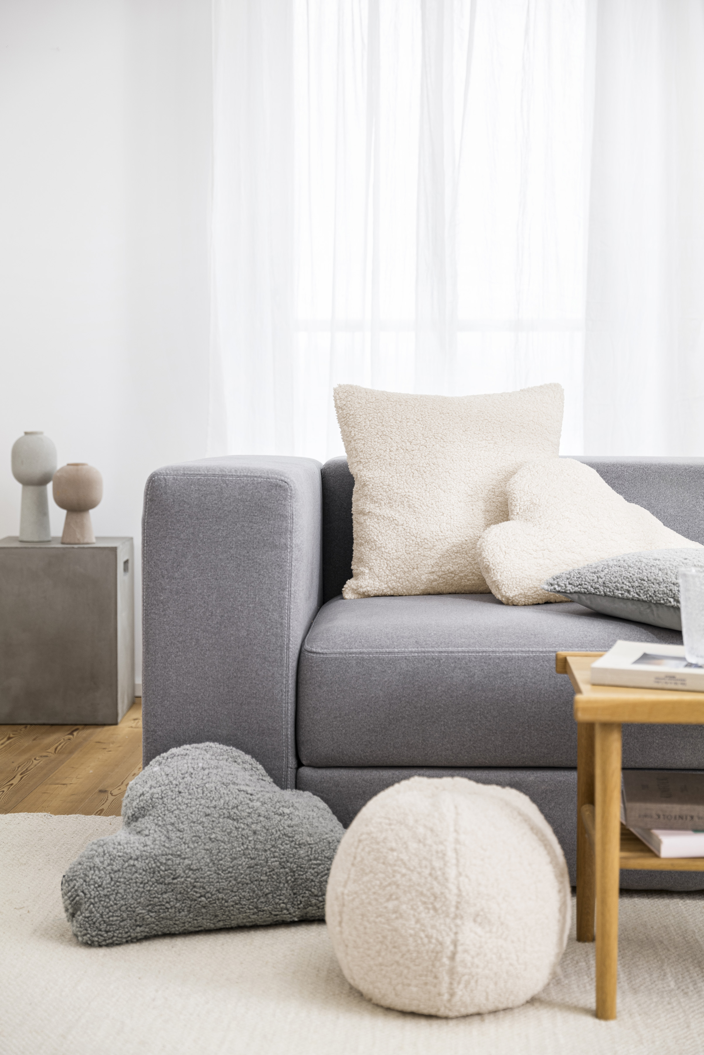 Kissen Shawn, Salbei B: 55 cm Magma / Farbe: