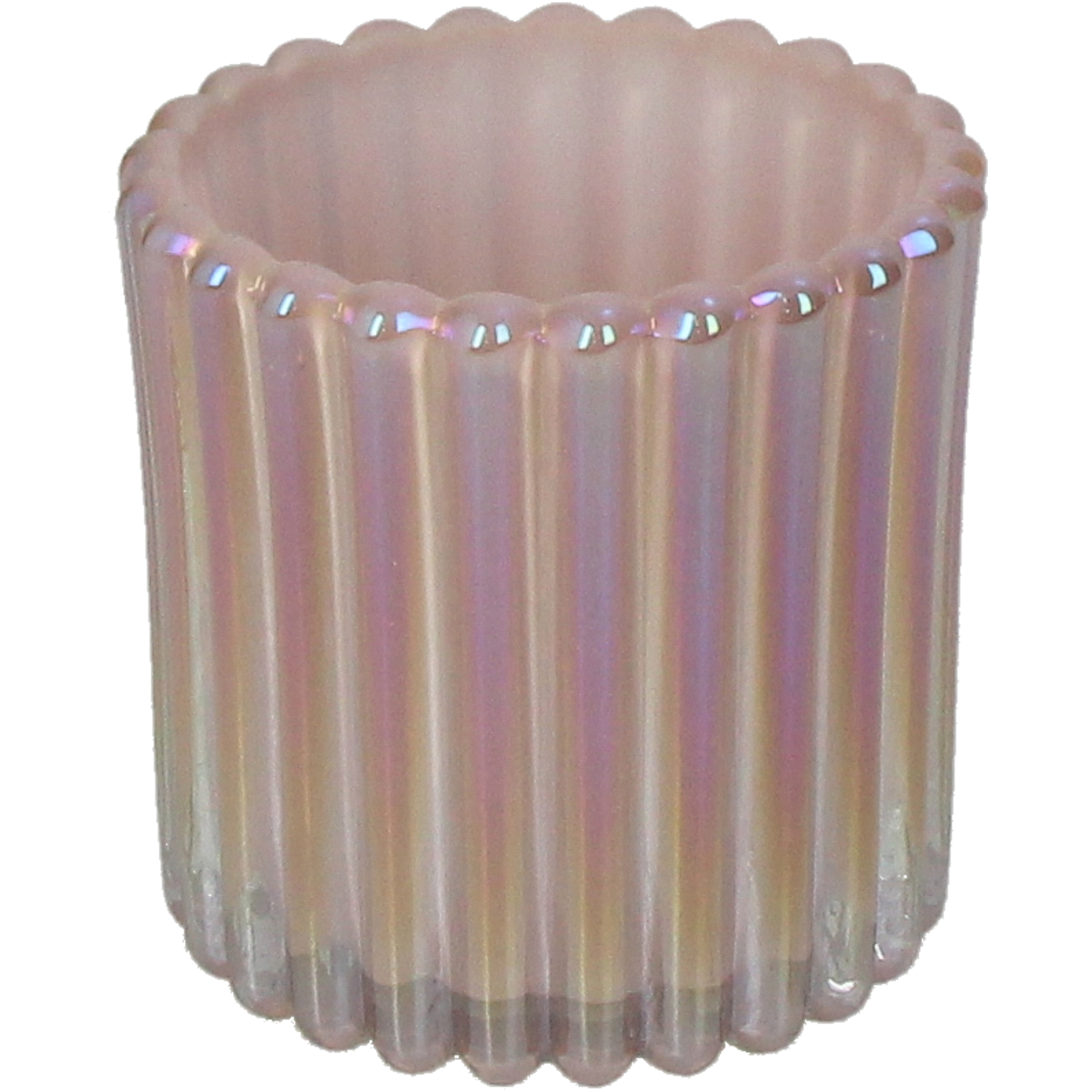 Windlicht Glas, Rosa H: 8 cm Kersten