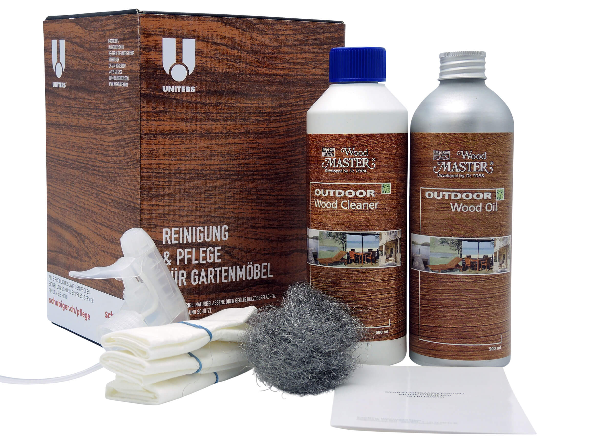 Marktanker Holzpflegeprodukt Outdoor Wood Set  | Schubiger Möbel