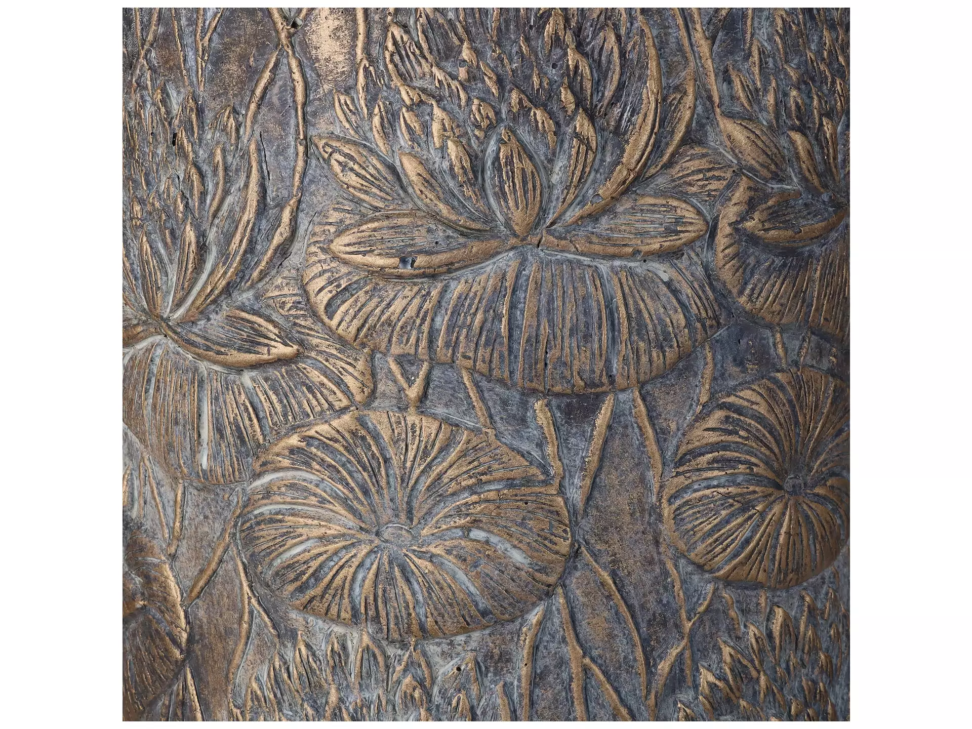 Gefäss Lotus, Beton Gold H: 40 cm Kersten / Farbe: Anthrazit Bronze Gold