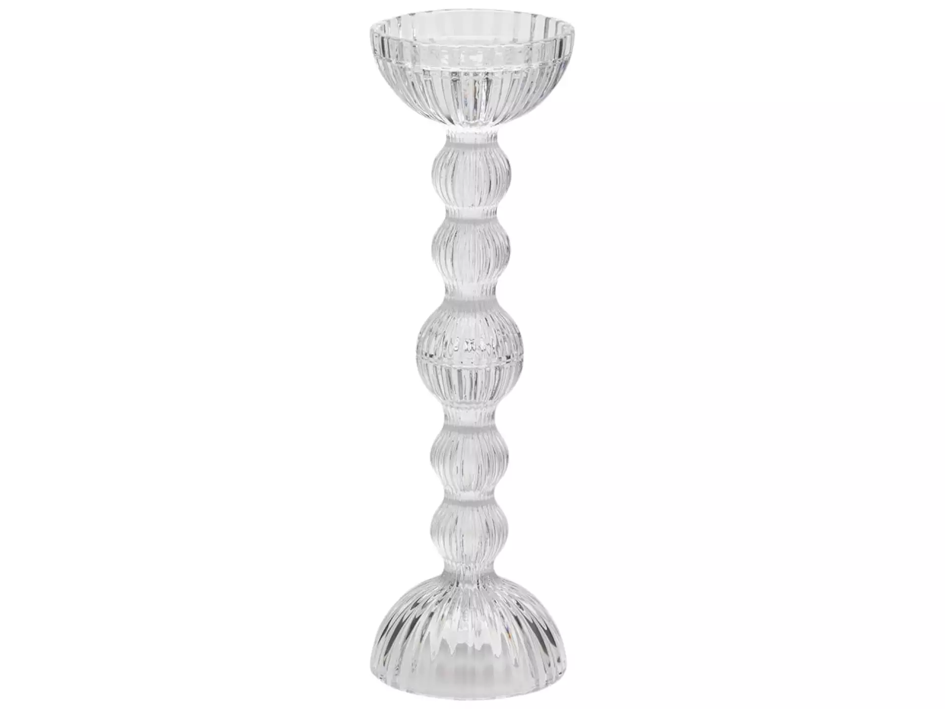 Kerzenständer Klarglas H: 30 cm Edg