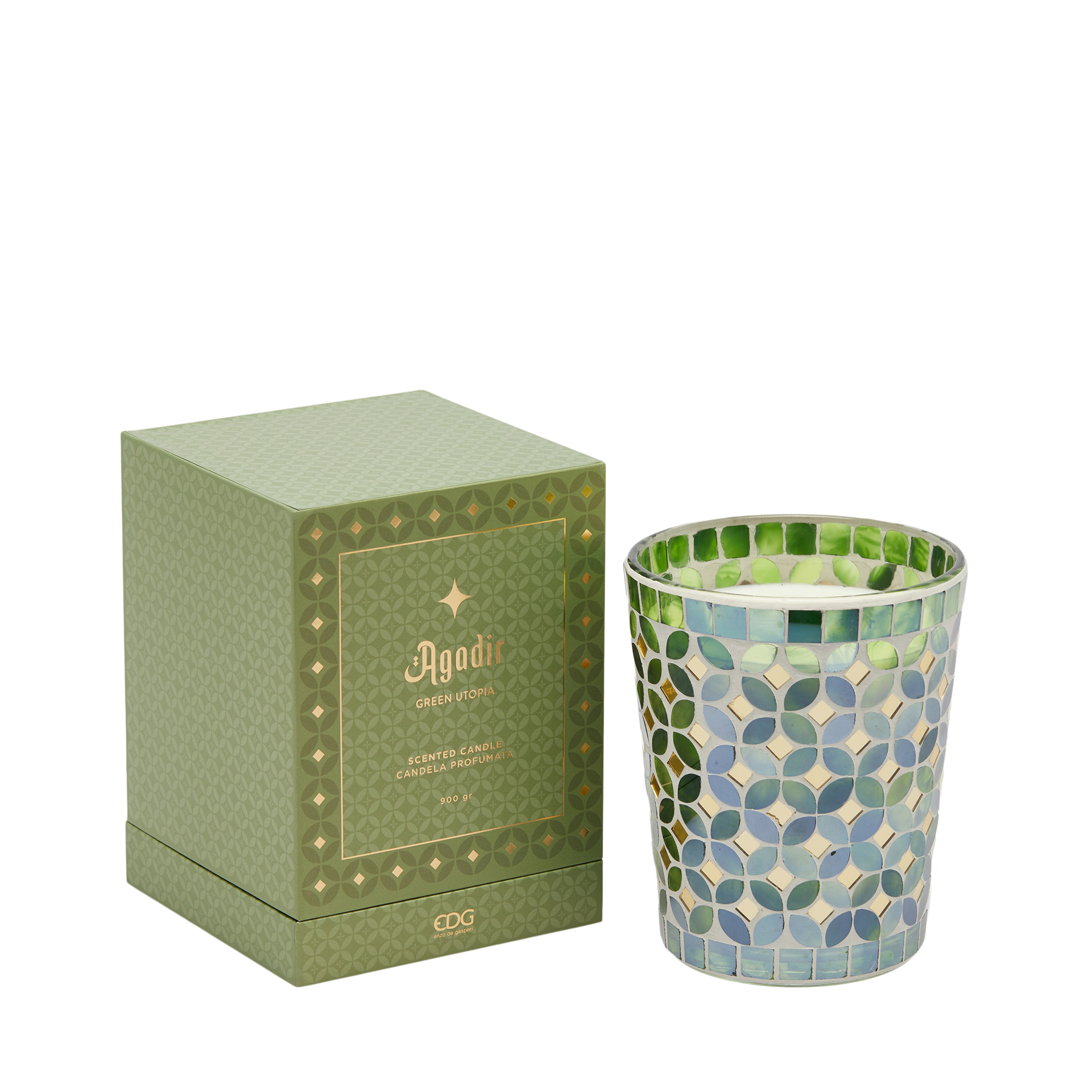 Raumkerze Green Utopia H: 16 cm Edg