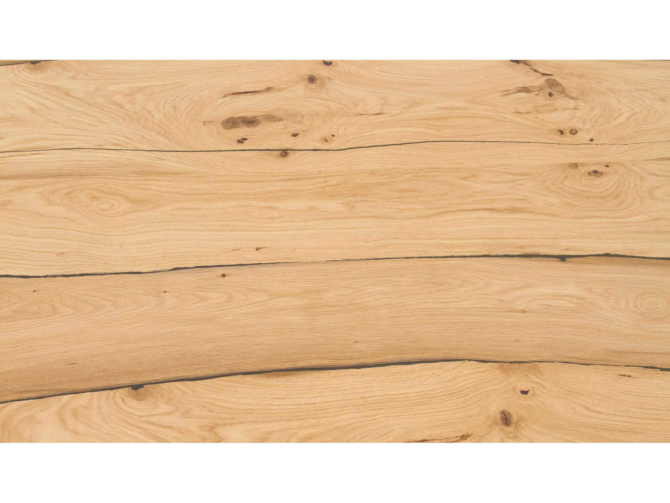 Marino coffee table, natural oak tabletop with structure