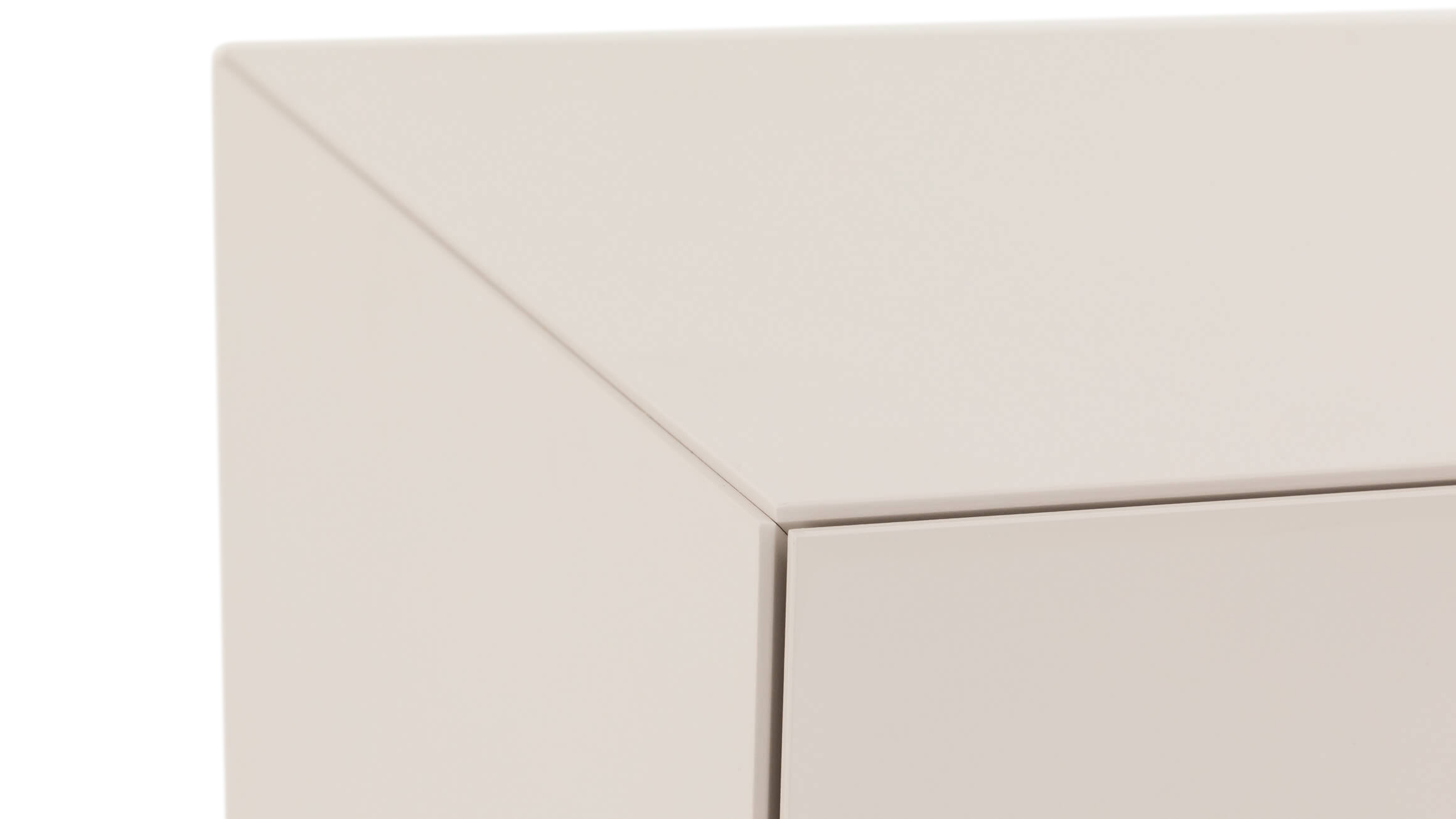 Sideboard Porto, Elfenbein Hochglanz, Fronten Matt, b