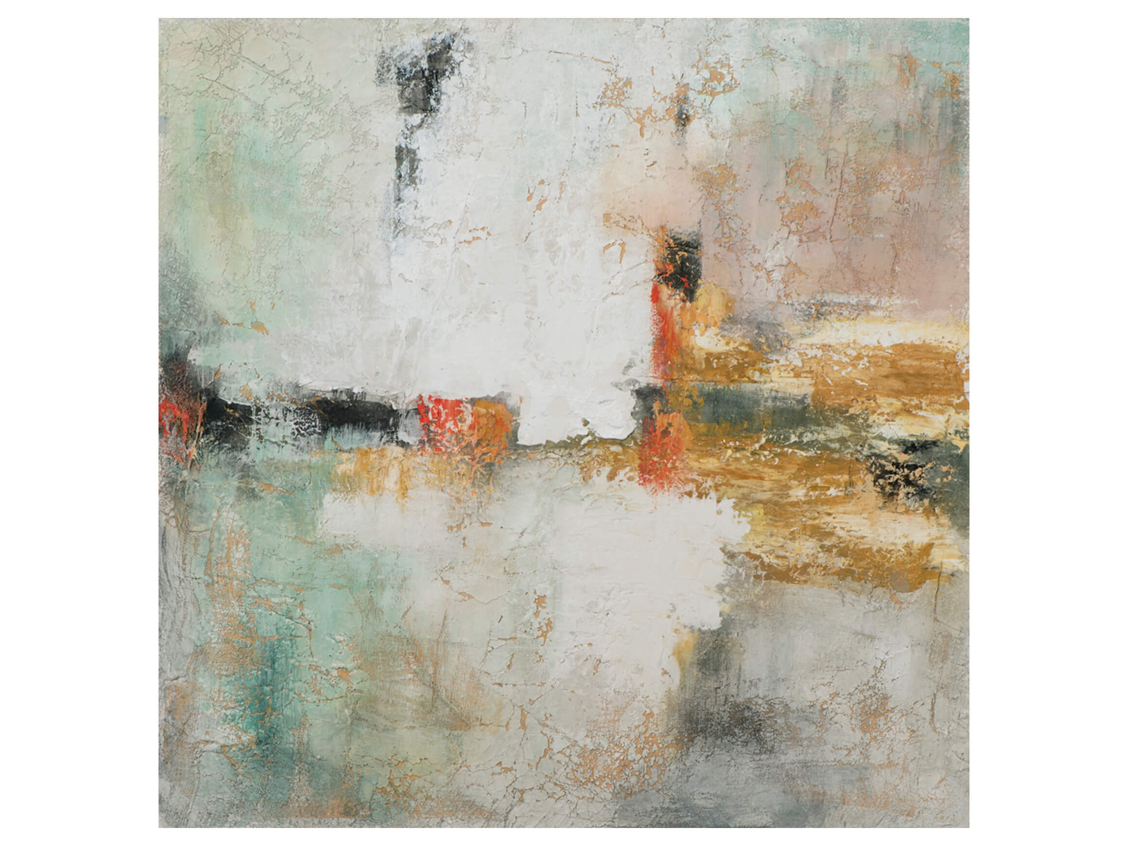 image LAND Bild Farbkomposition in Weiss und Jadegrün 4  | Schubiger Möbel