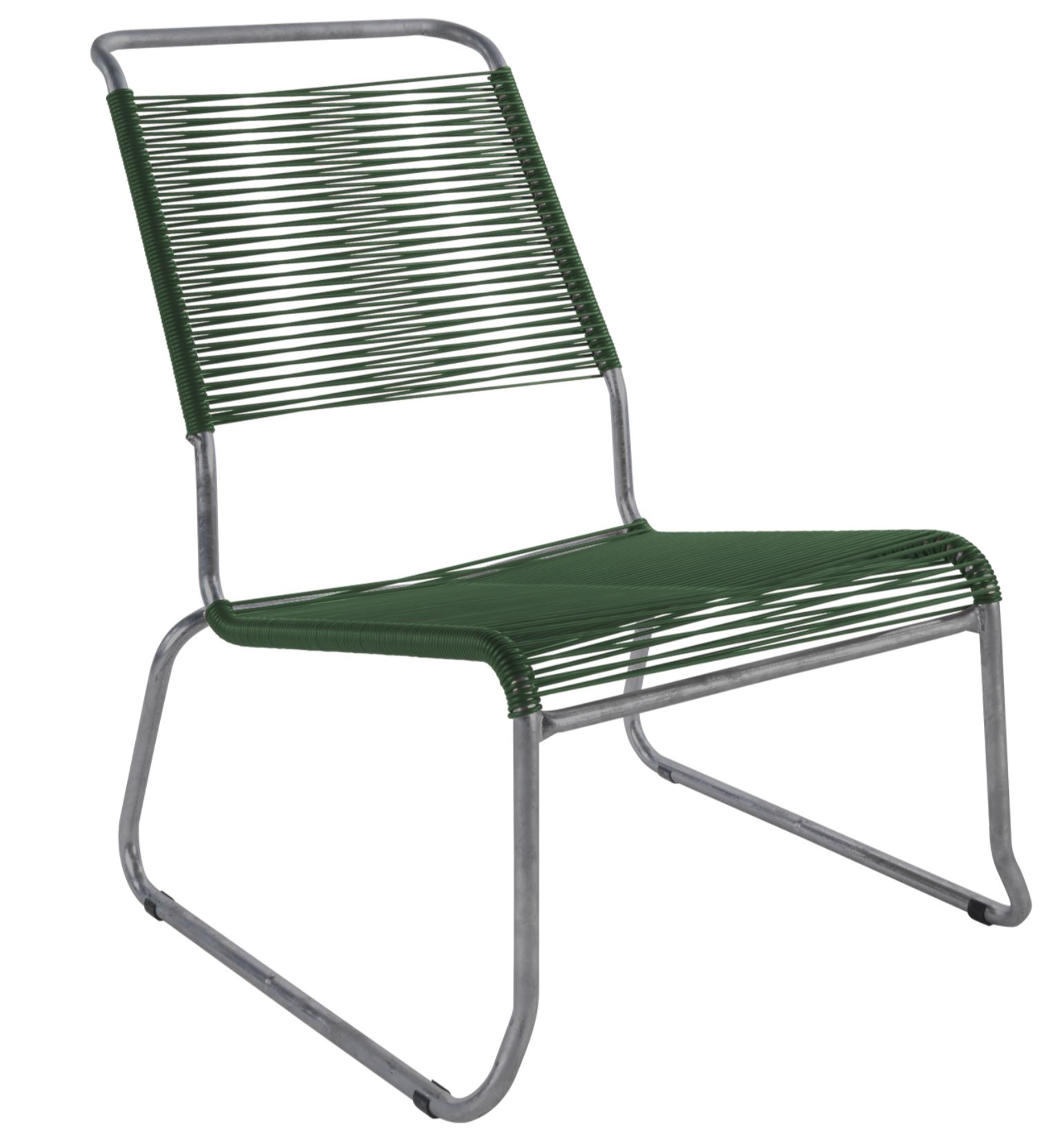 Schaffner Spaghetti-Kufen-Lounger Säntis Hochlehner Grün | Schubiger Möbel