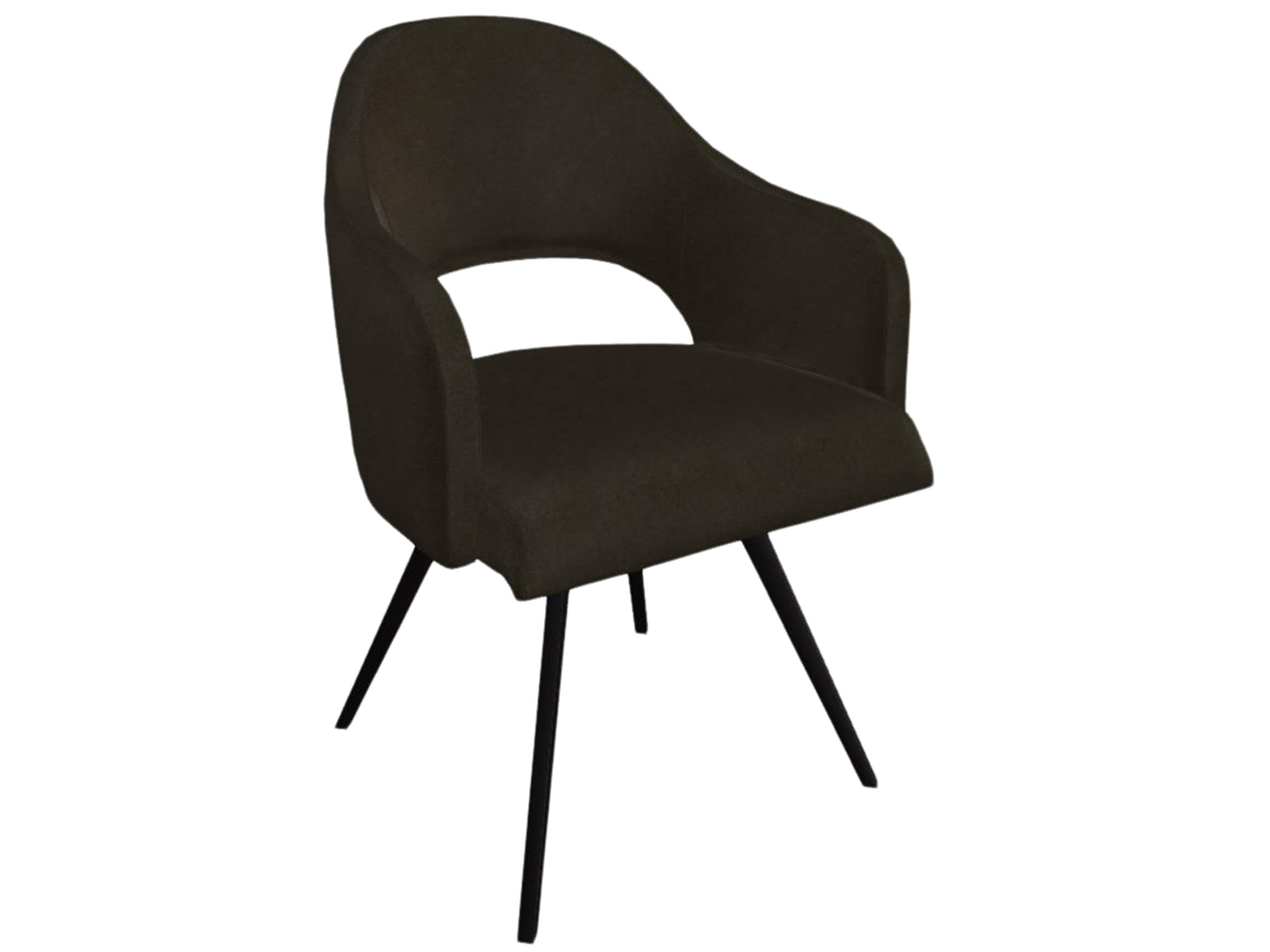 Stuhl Salesa Trendstühle / Farbe: Schwarzoliv / Material: Stoff