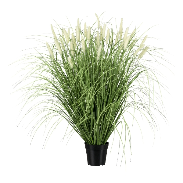 Kunstpflanze Pennisetum-Gras im Topf, Grün H: 90 cm Gasper