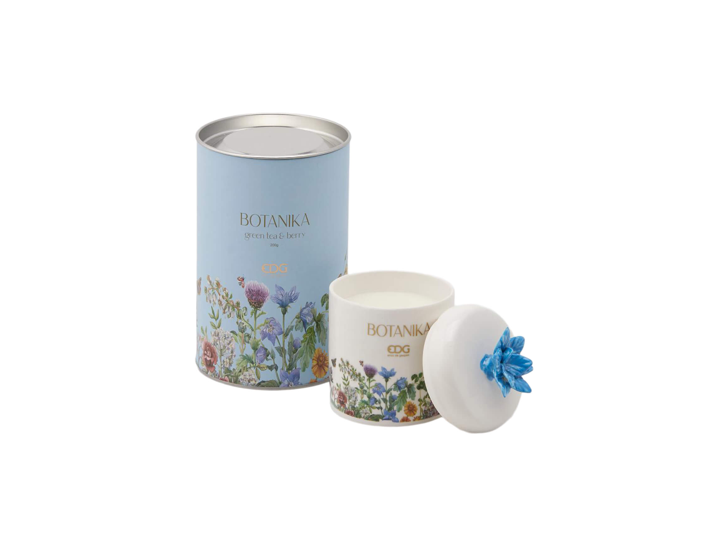Greentea-Berry scented candle H: 13 cm Edg