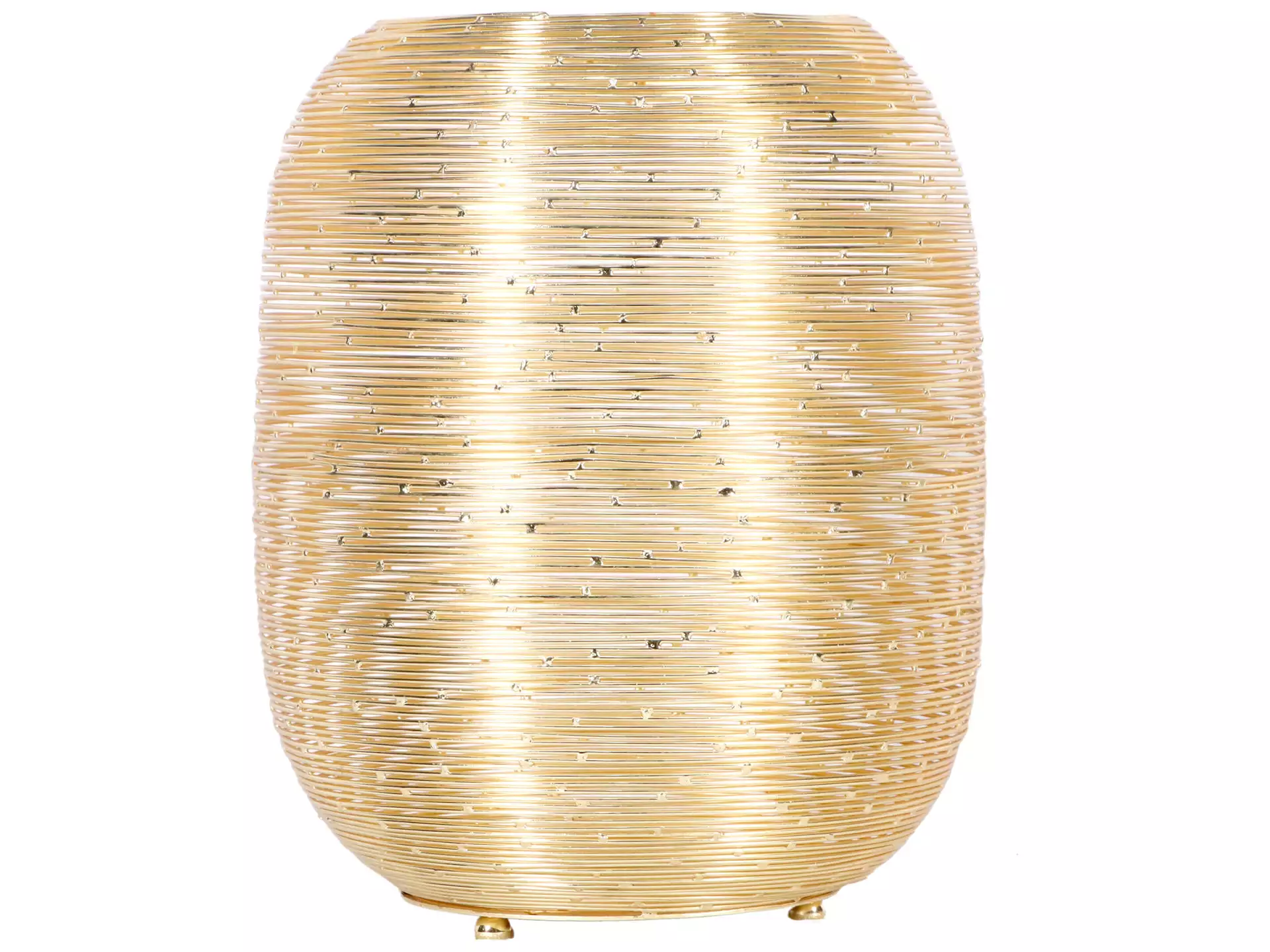 Windlicht Metall Gold D: 23 cm Decofinder