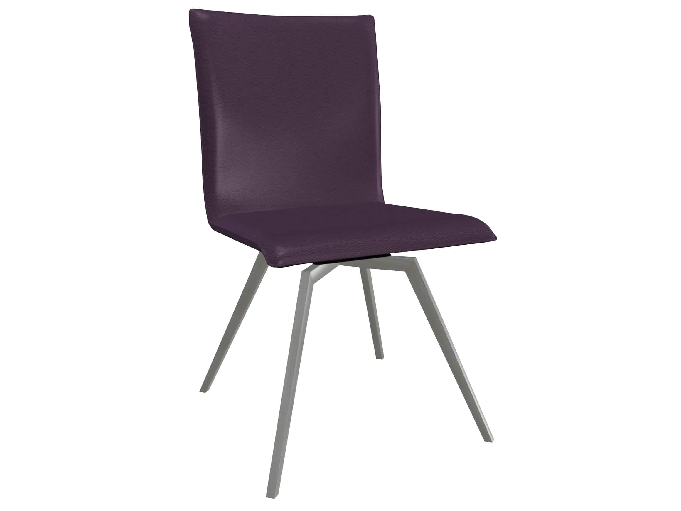 Damian swivel chair Trend chairs / Colour: Aubergine / Material: Premium leather