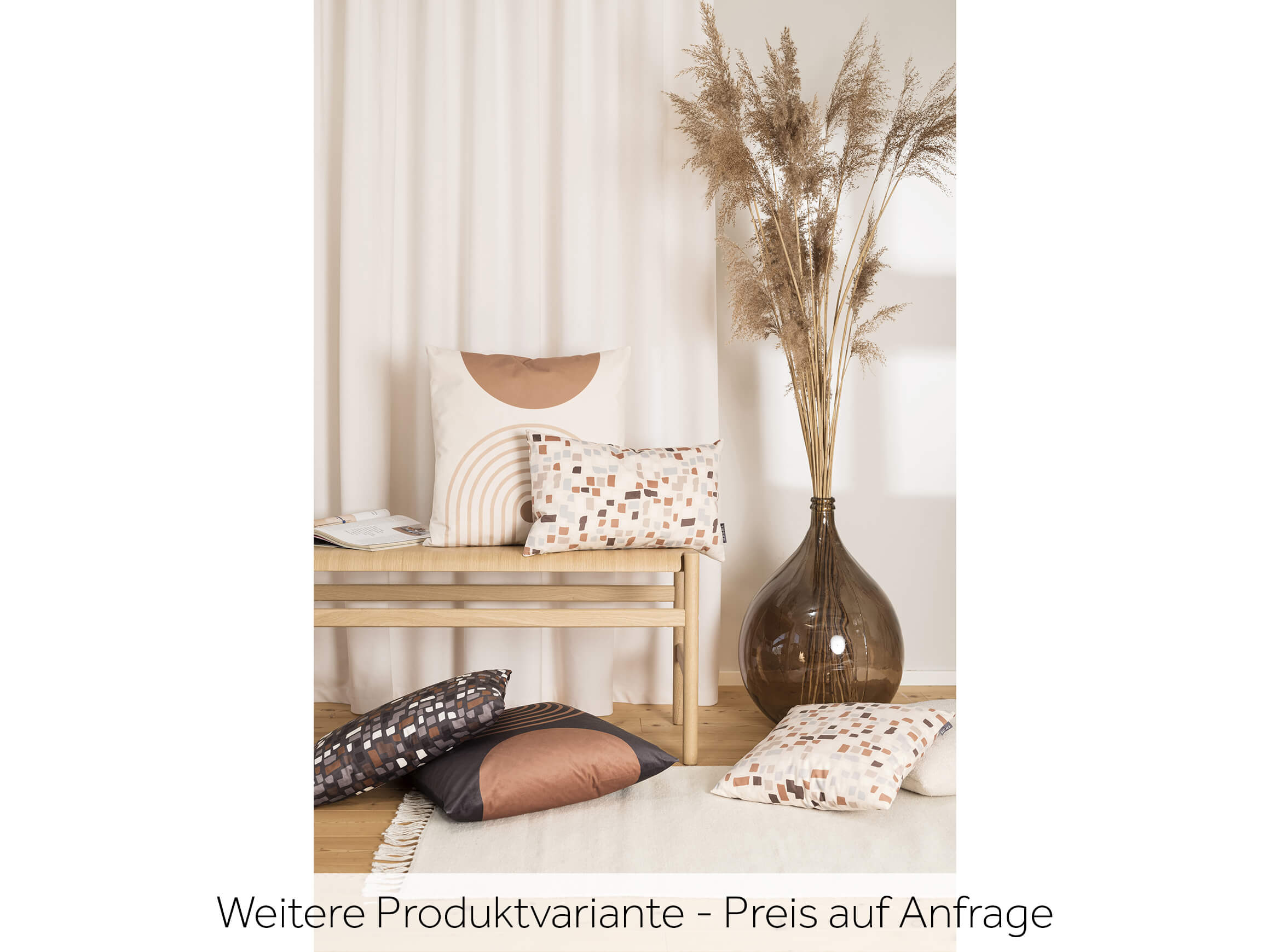 Kissenhülle Mosaic Anthrazit 30x50 cm Magma