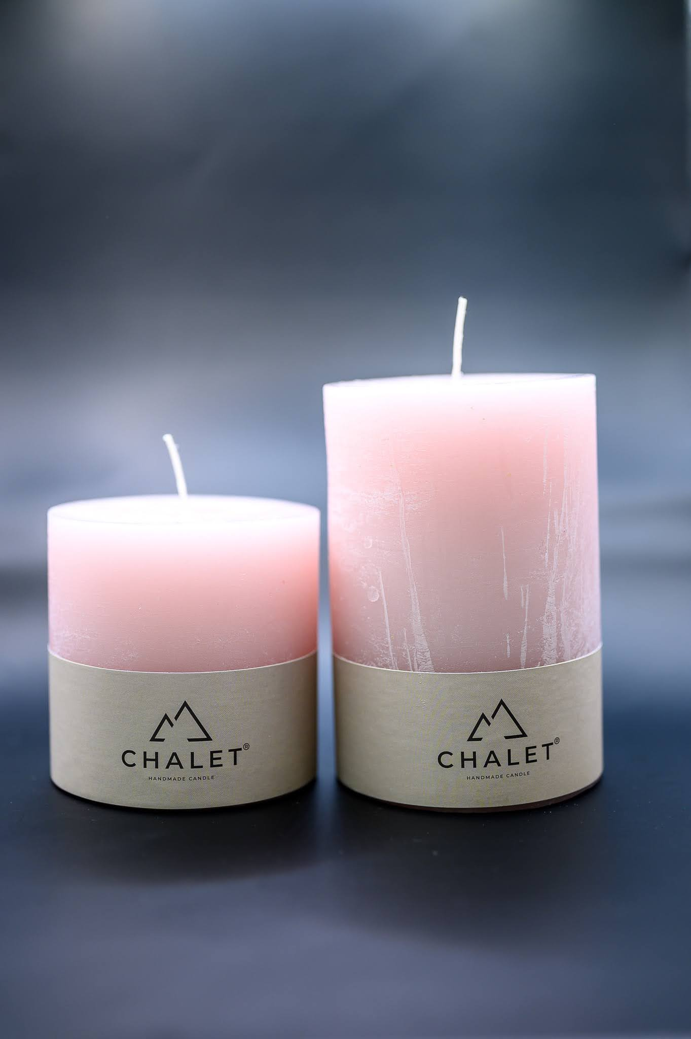 Stumpenkerze Puder 10x10cm Decofinder