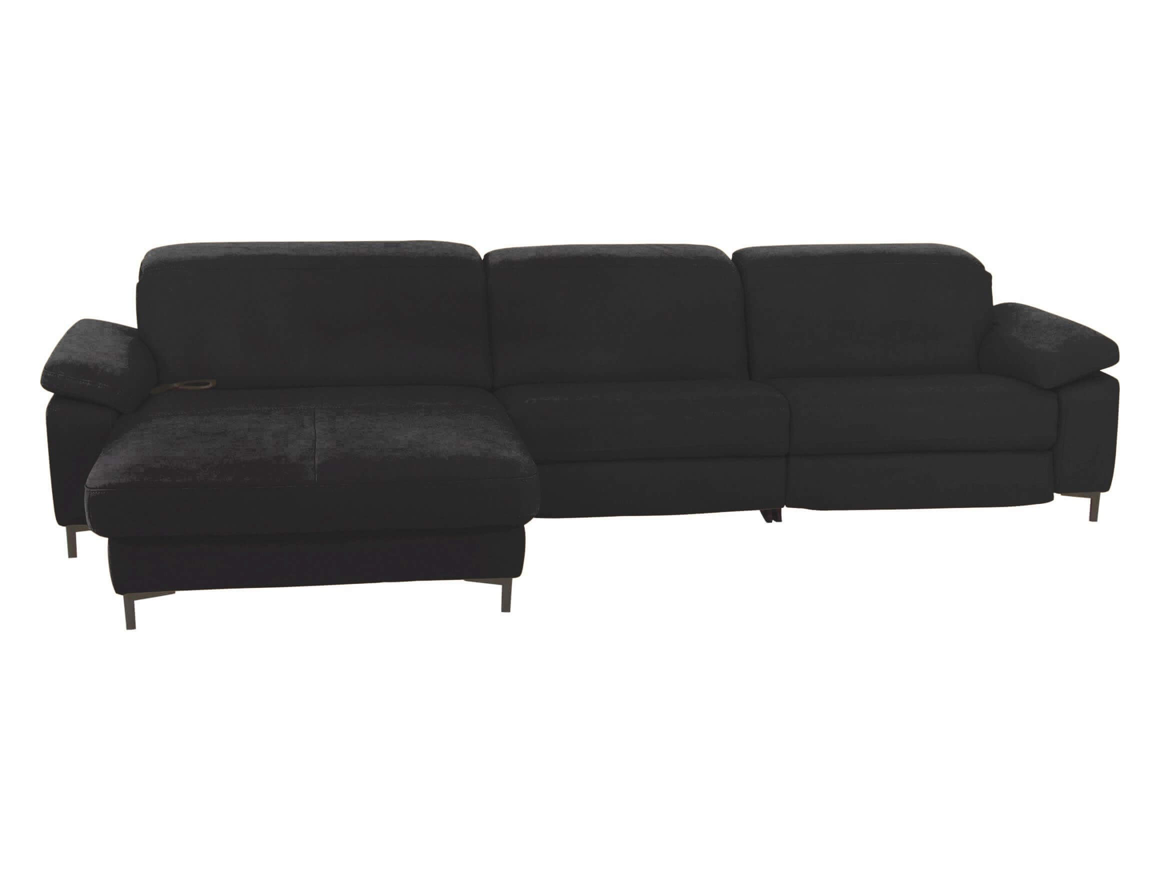 Ecksofa Kriens Basic Polipol / Farbe: Schwarz / Material: Leder Basic