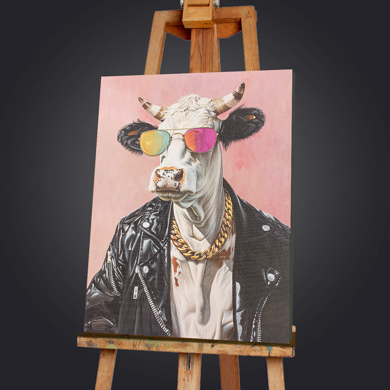 Gemälde-Bull Easy Dressed Cool-image LAND