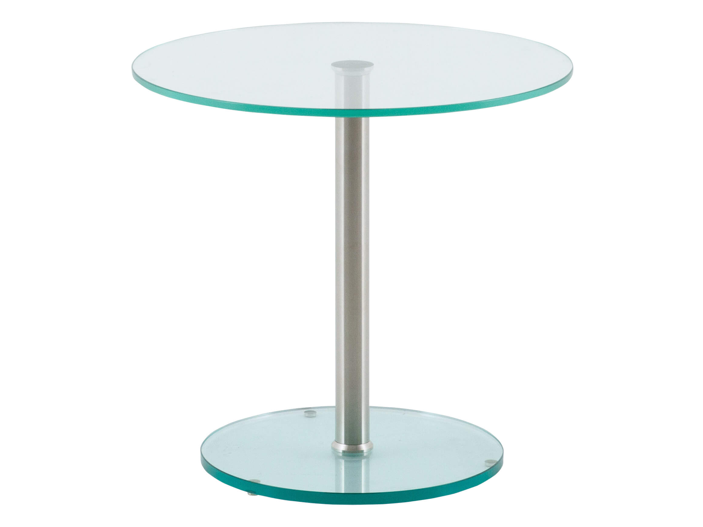 Roddy m side table, clear float glass table top,