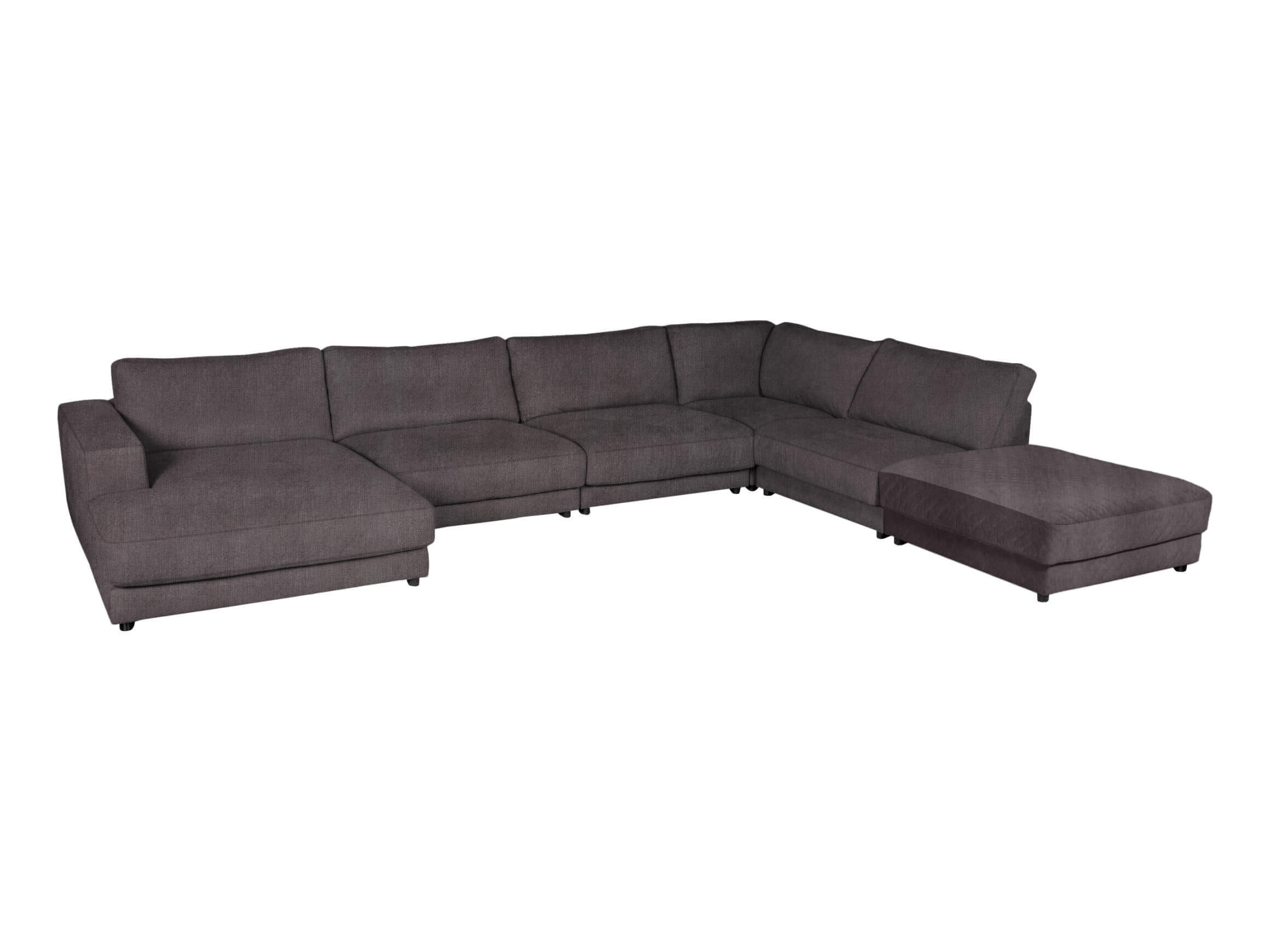 Ecksofa Havanna Basic Candy / Farbe: Steel / Material: Stoff Basic