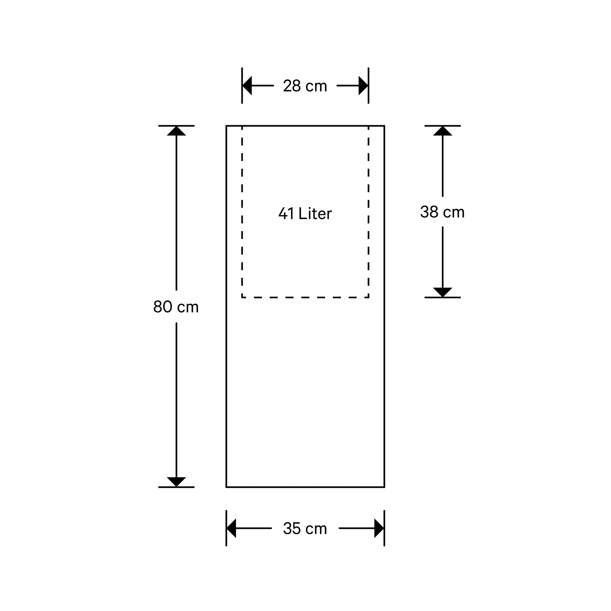 Pflanzengefäss Cubic, Cream H: 80 cm von Joop Outdoor