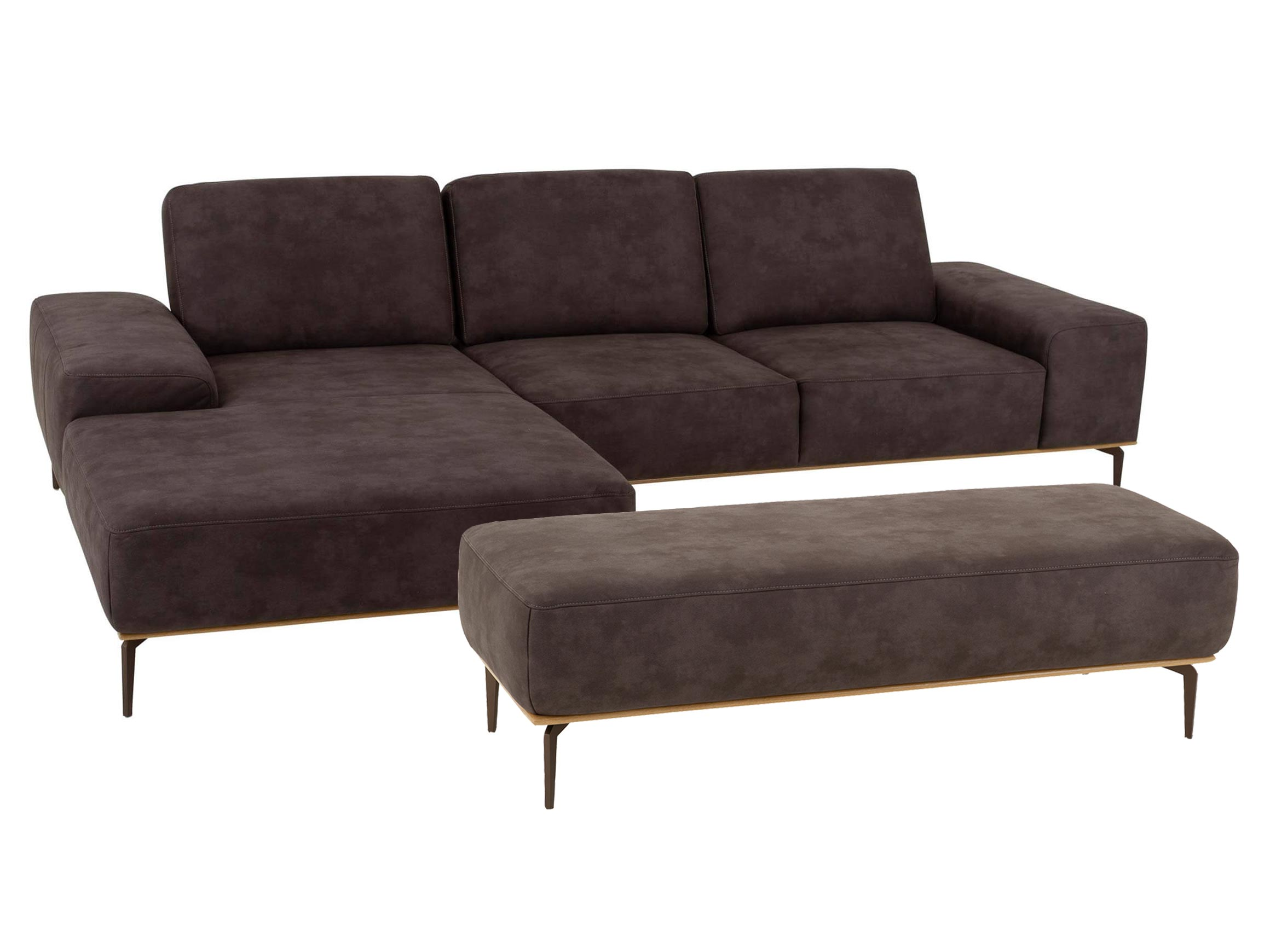 Ecksofa Ramada Schillig Willi / Farbe: Mocca, Material: Stoff