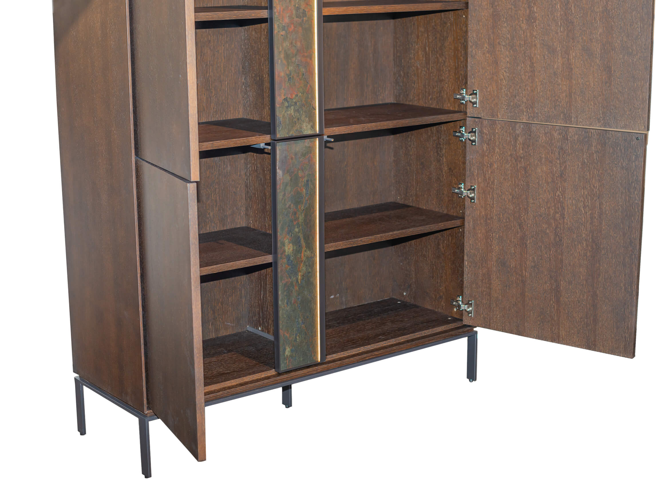 Highboard Felice Abrito / Farbe: Schwarzgrau