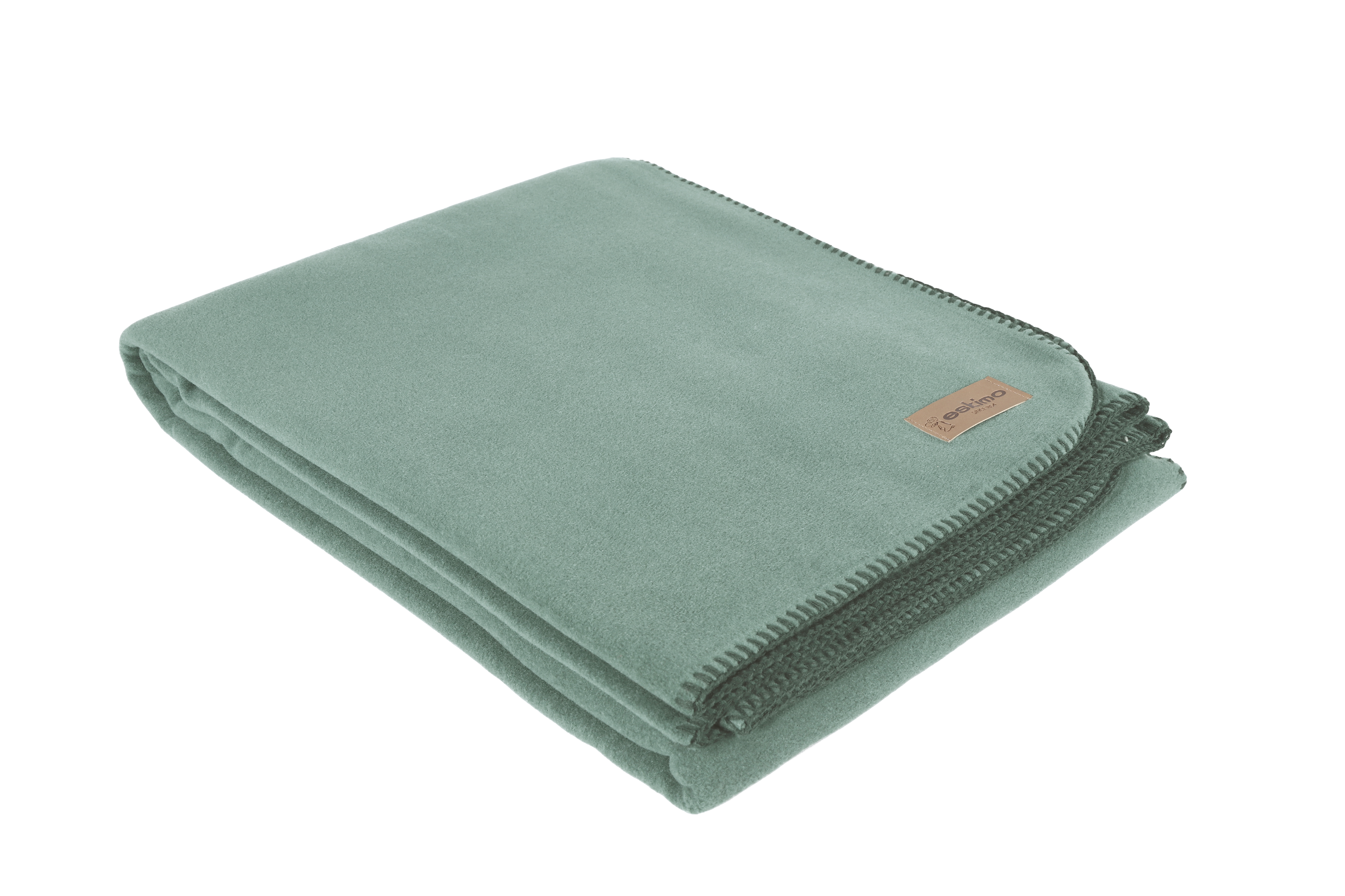 Plaid Edelvelours Salbei 150x200 cm Eskitex AG