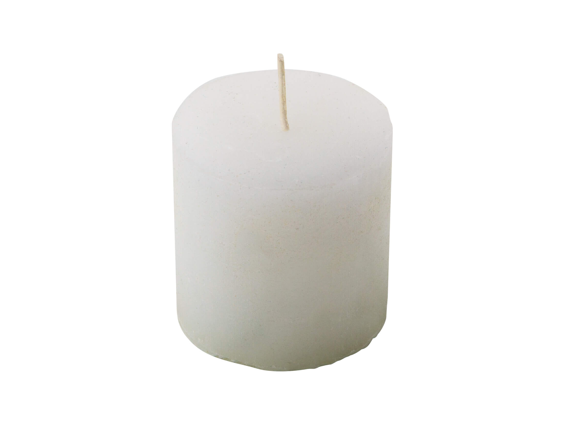 Candle, white, cylinder shape, diameter 5 cm h 5 cm