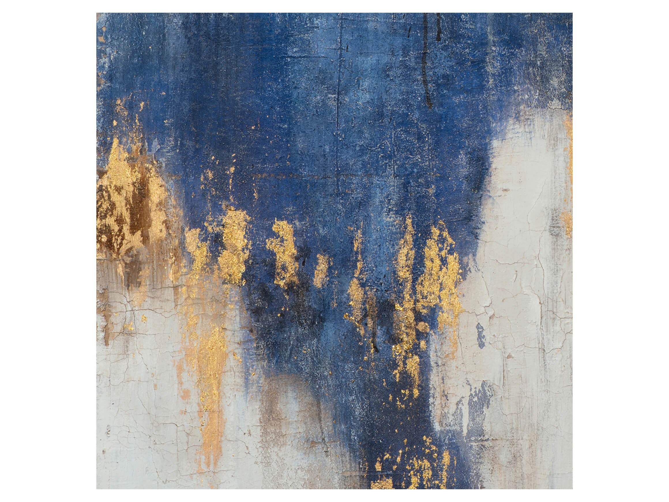 Bild Abstrakt mit Blau und Gold 2 image LAND