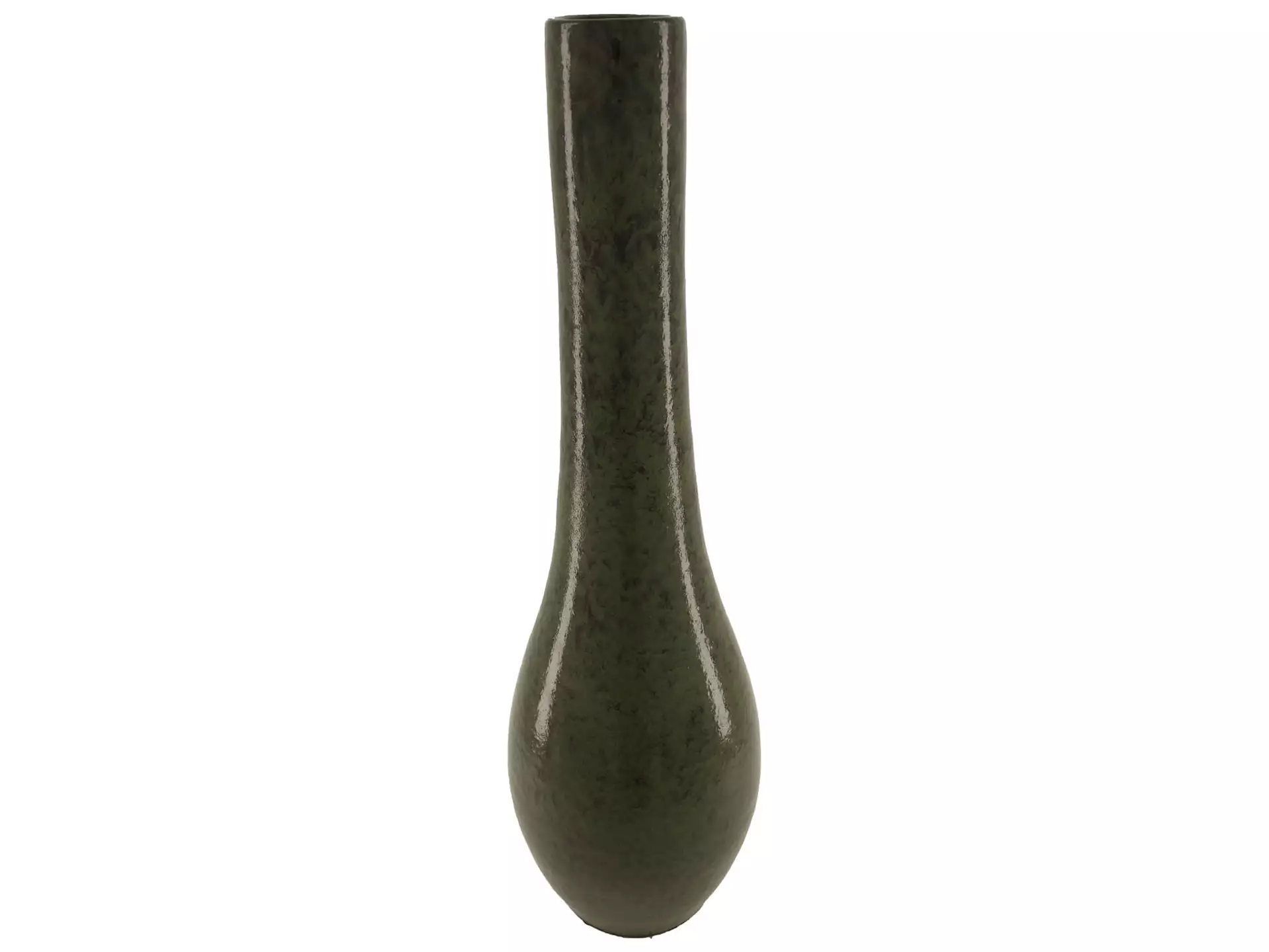 Flasche Keramik Dunkelgrün H: 34 cm Decofinder