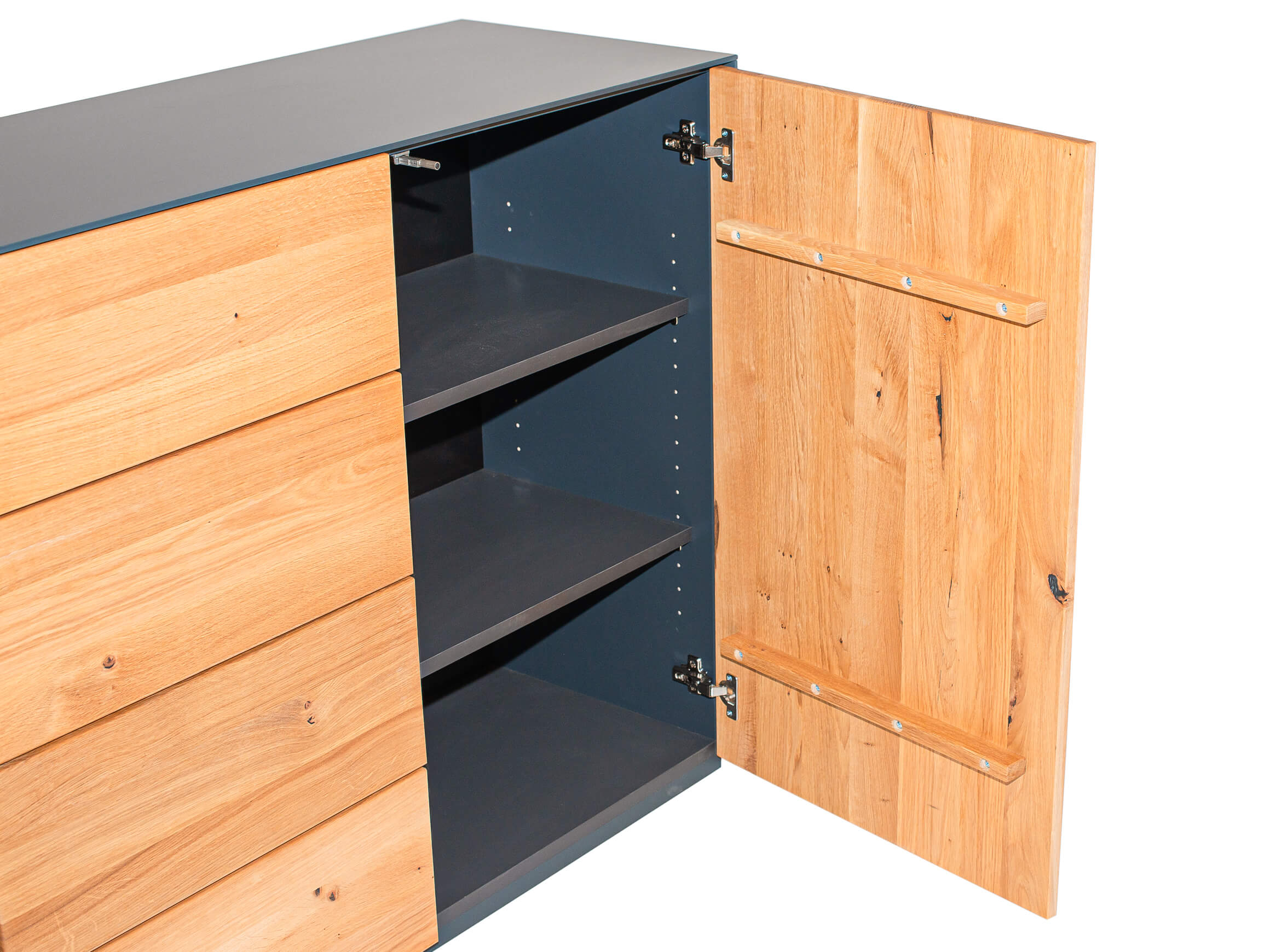 Sideboard Ohio Lüönd / Farbe: Eiche Anthrazit