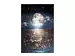 Digitaldruck auf Glas Glitzer-Mond image LAND / Grösse: 120 x 80 cm