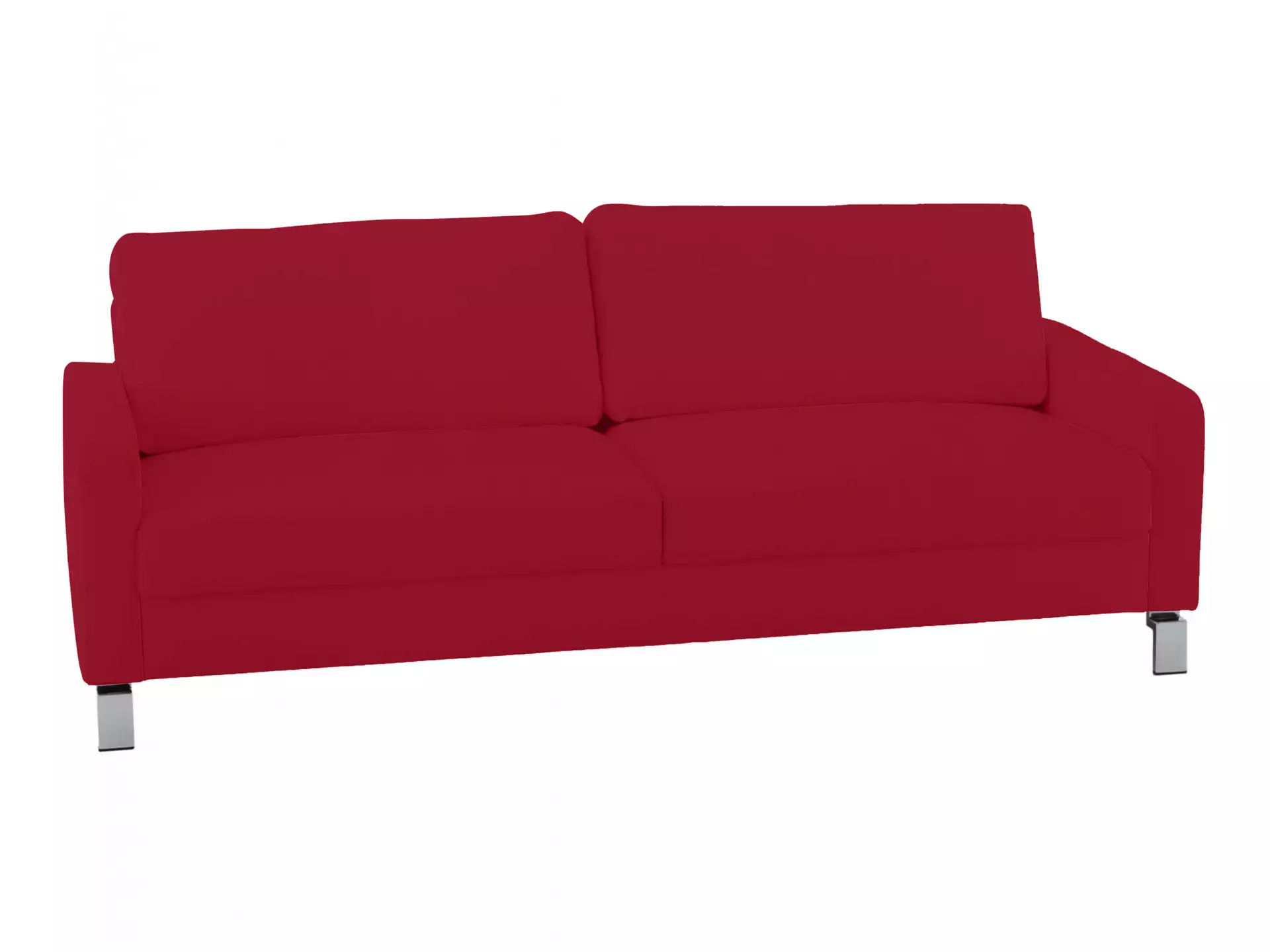Sofa Interims Basic B: 204 cm Candy / Farbe: Cherry / Material: Leder Basic