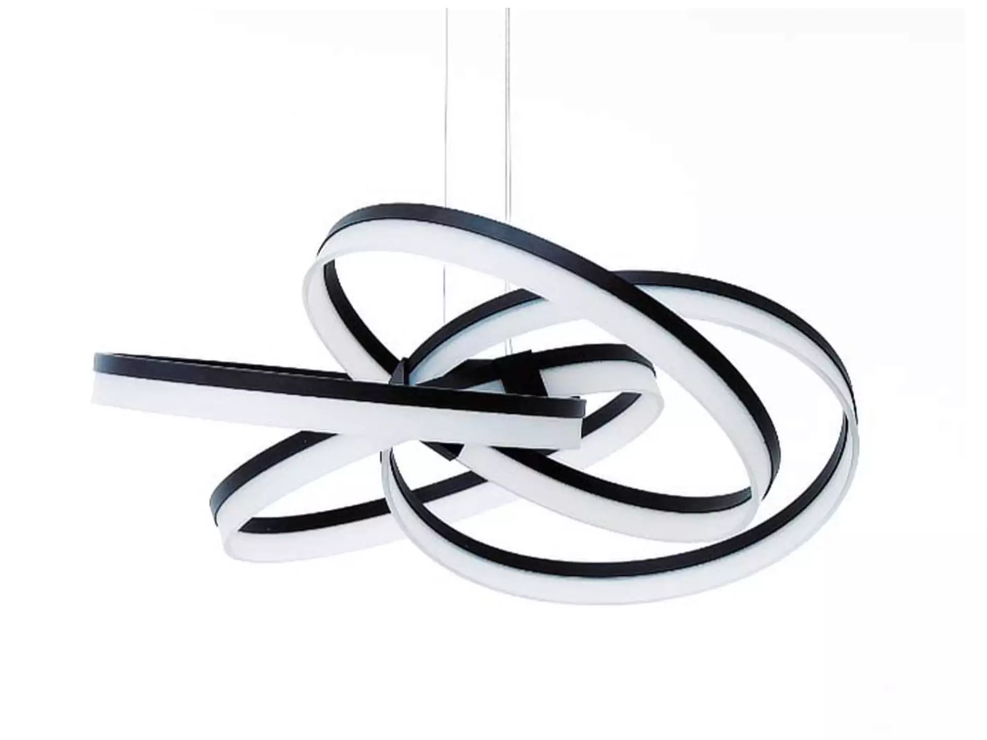 Pendellampe Loop D: 65 cm Fischer & Honsel / Farbe: Schwarz