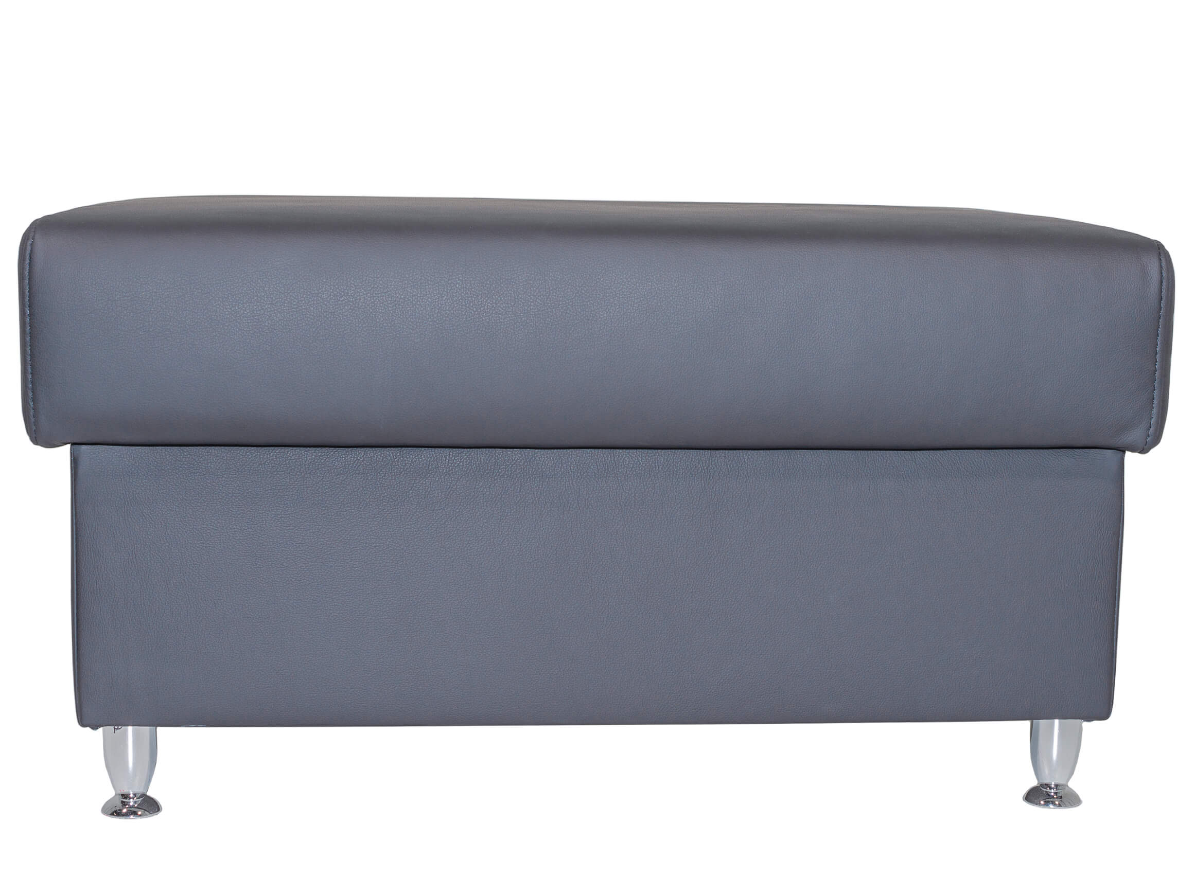 Hockerbank Berkely Nehl / Farbe: Schwarz / Bezugsmaterial: Leder