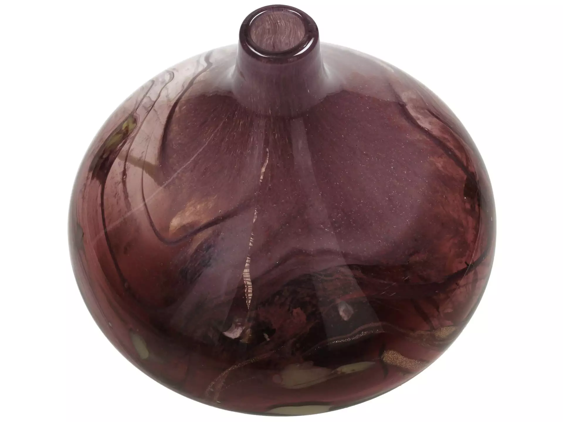 Vase Glas Burgund H: 21 cm Kersten