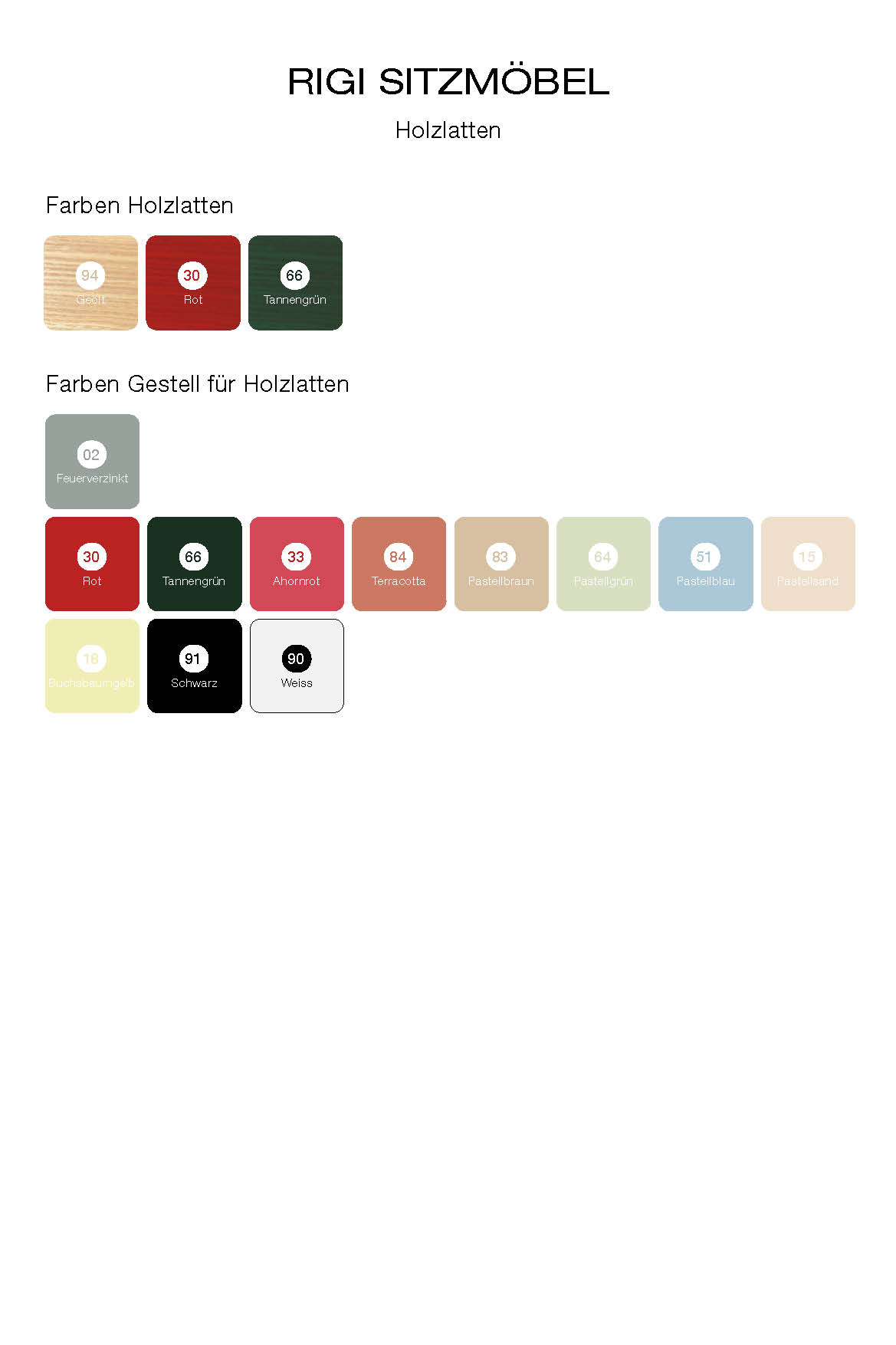 Holzlatten-Bank Rigi mit Armlehnen Schaffner / Farbe: Tannengrün