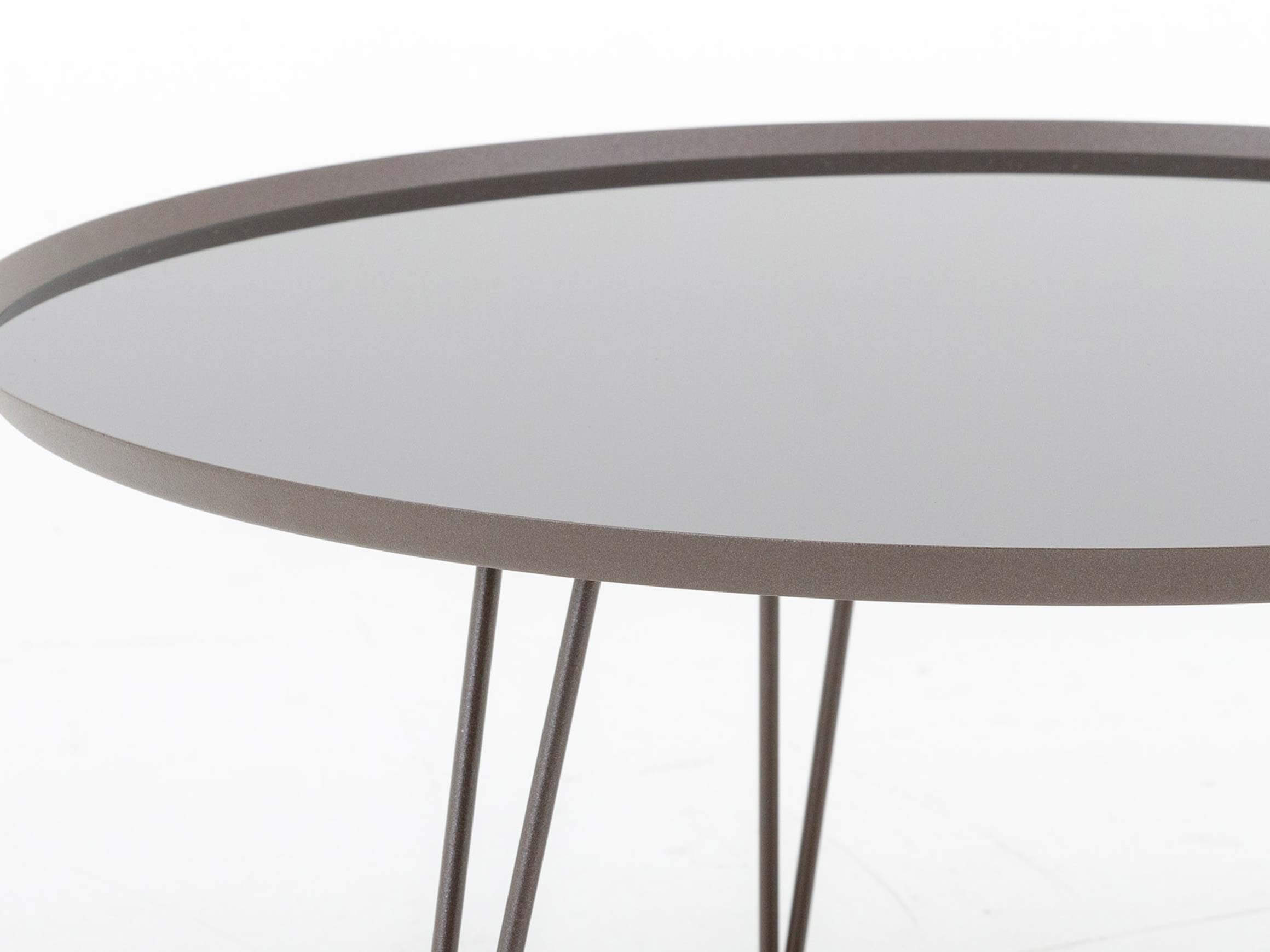 Beistelltisch Stellato Aus Glas / Farbe: Schwarz/ h: 35 cm