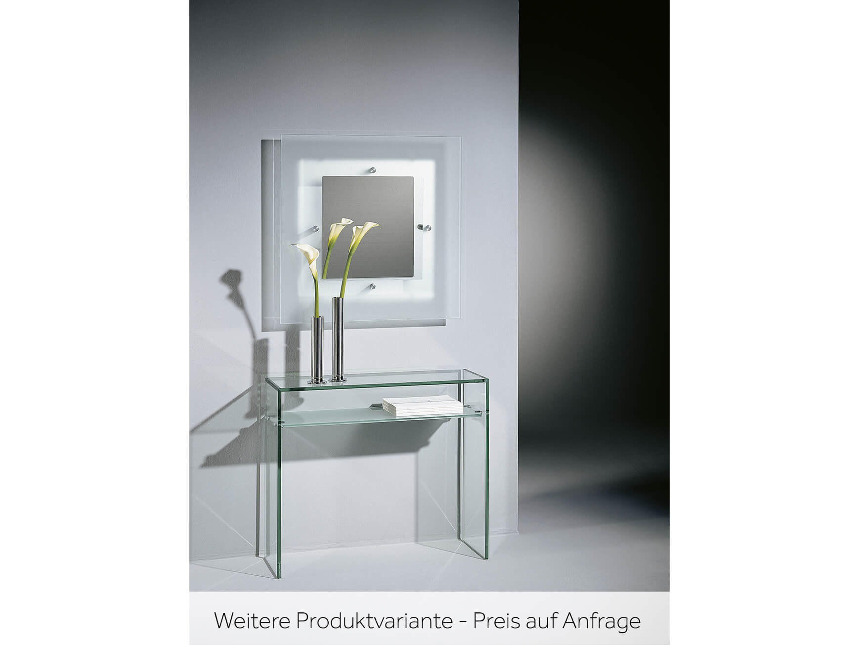 Konsole Aranda, Floatglas, b 90 cm t 30 cm h 76 cm