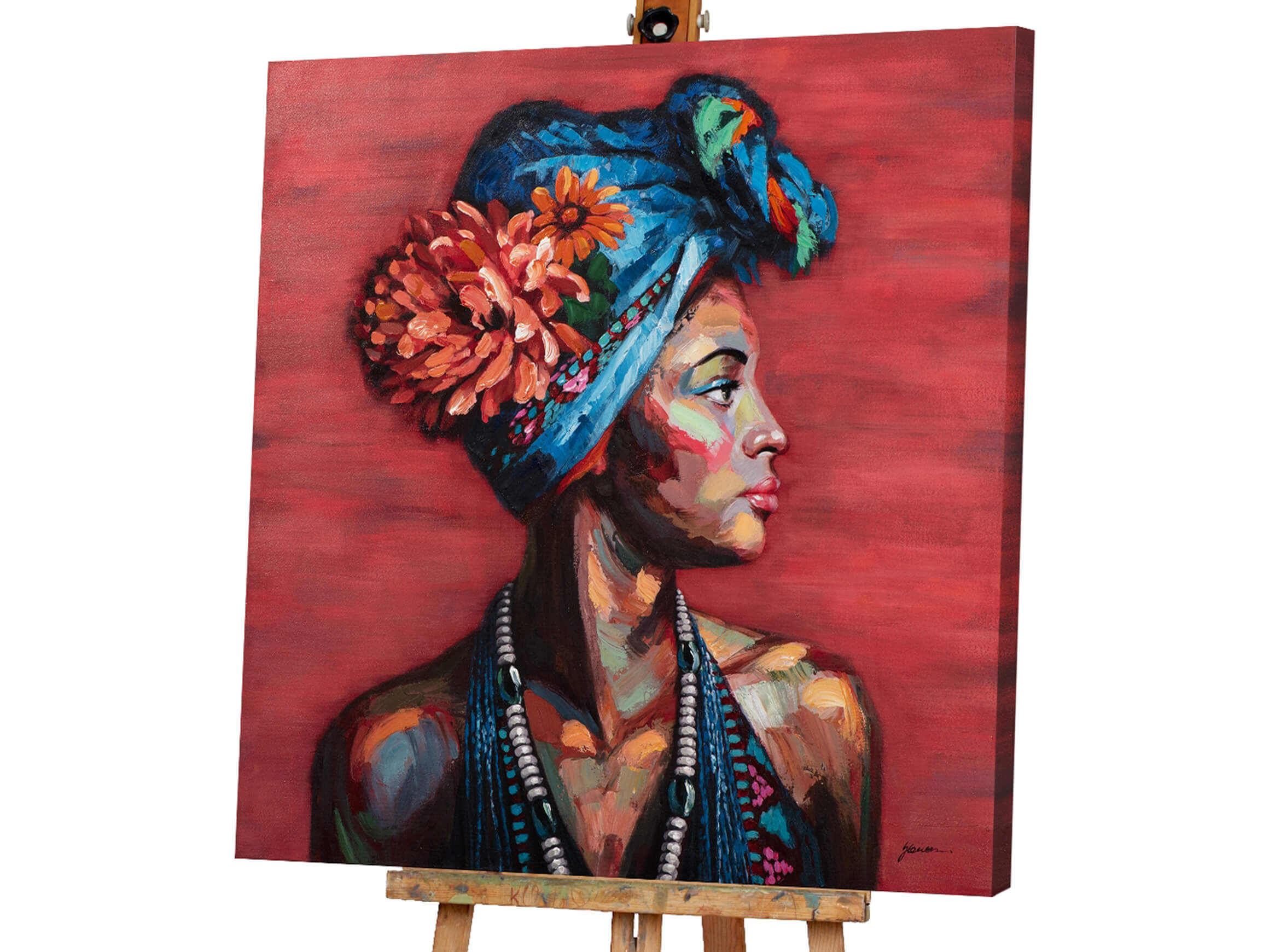 Bild Schönheit mit Blauem Turban image LAND